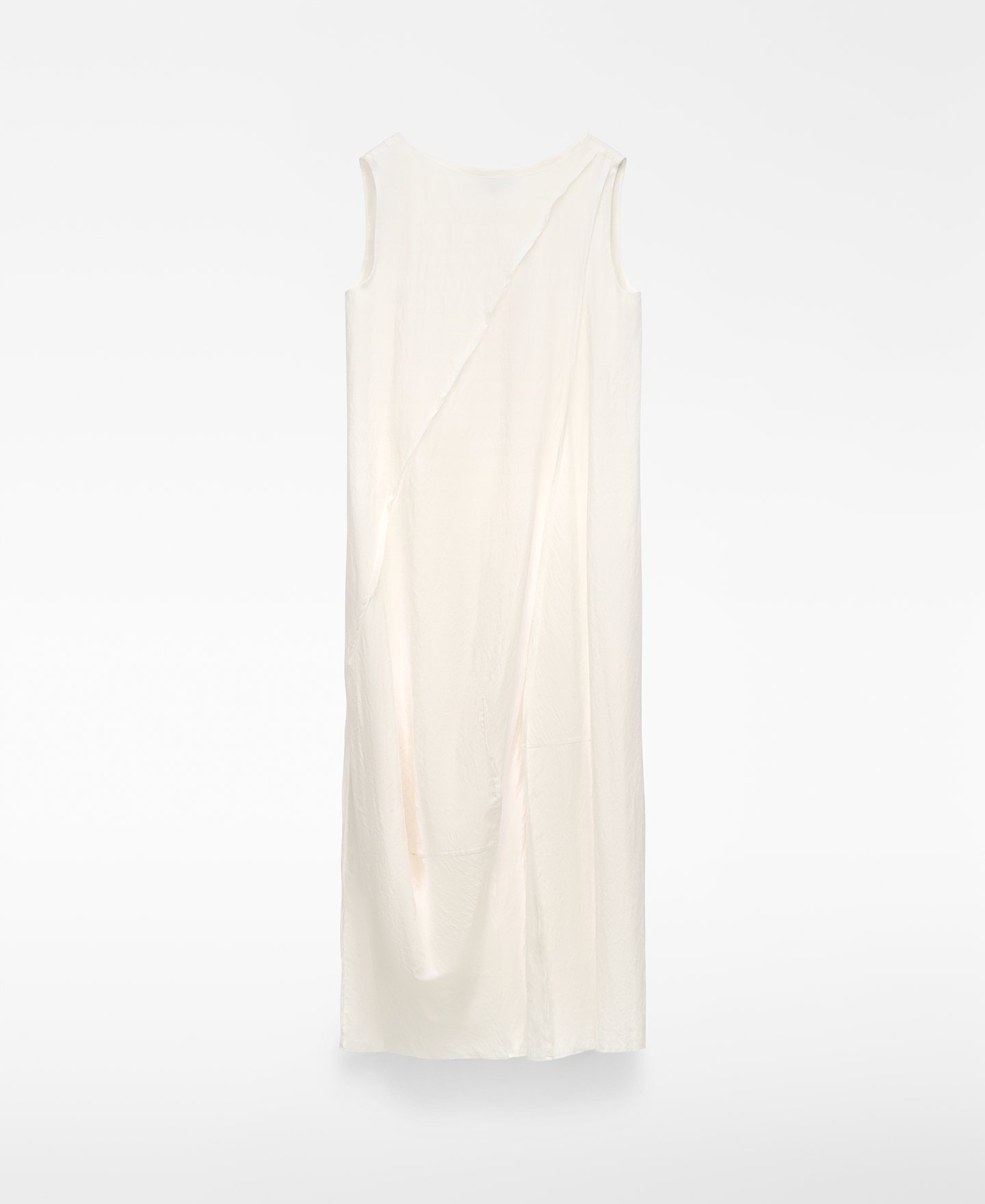 Midi balloon dress with darts image number 0