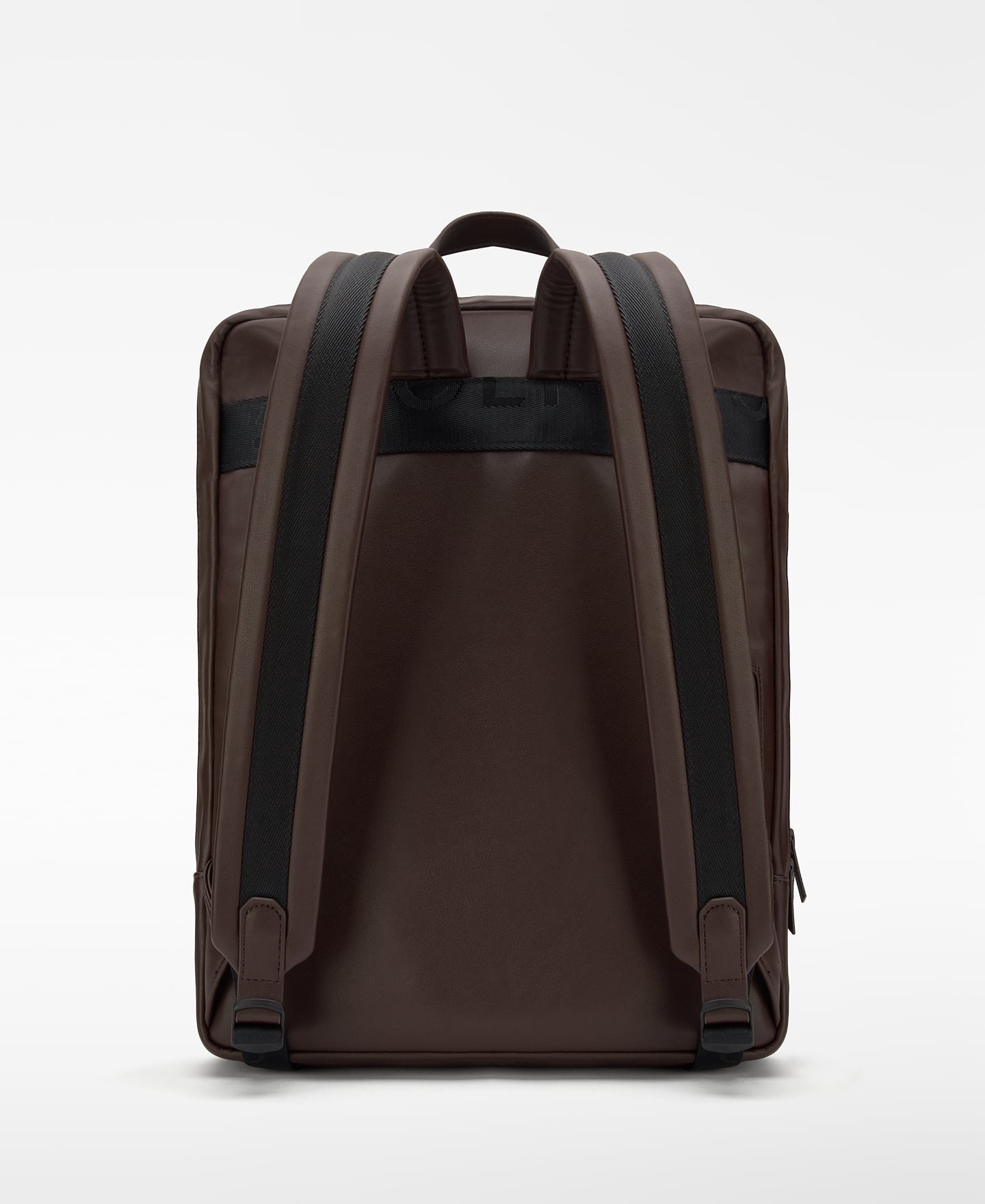 Leather-Non-Leather compact backpack image number 1
