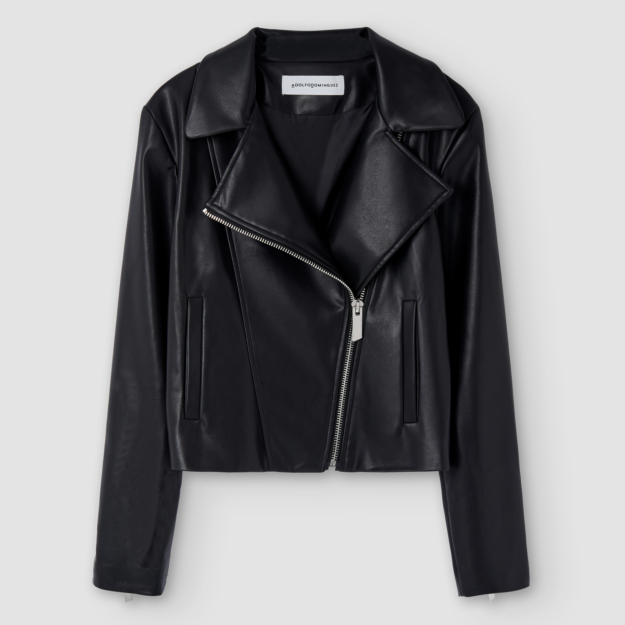 Recycled polyester biker jacket image number 6