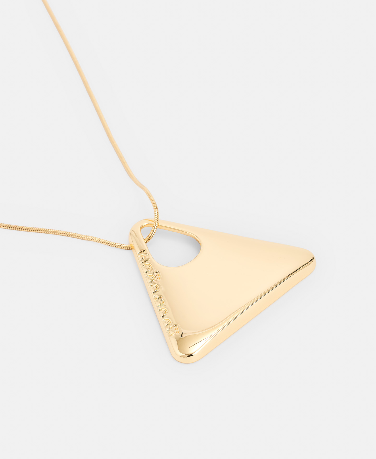 Zinc and brass triangular necklace image number 1