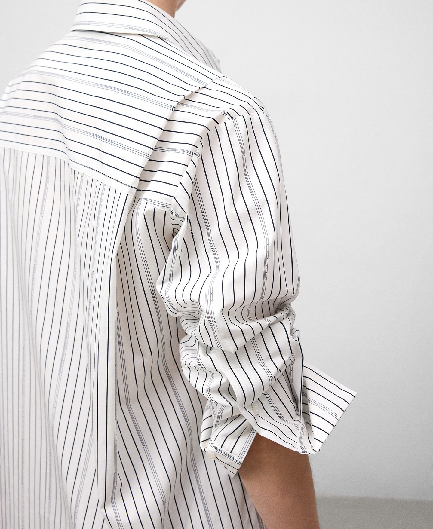 Camisa rayas algodón orgánico mujer image number 3