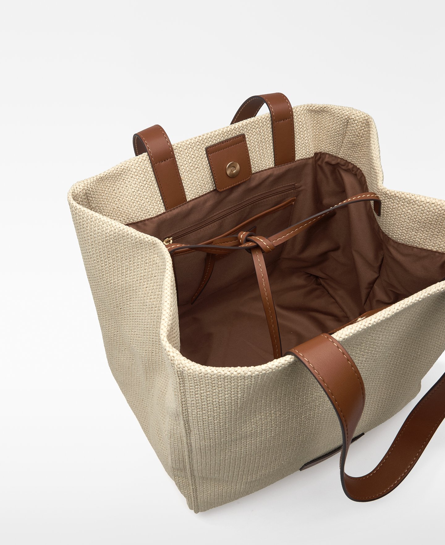 Maxi shopper textura rafia mujer image number 3