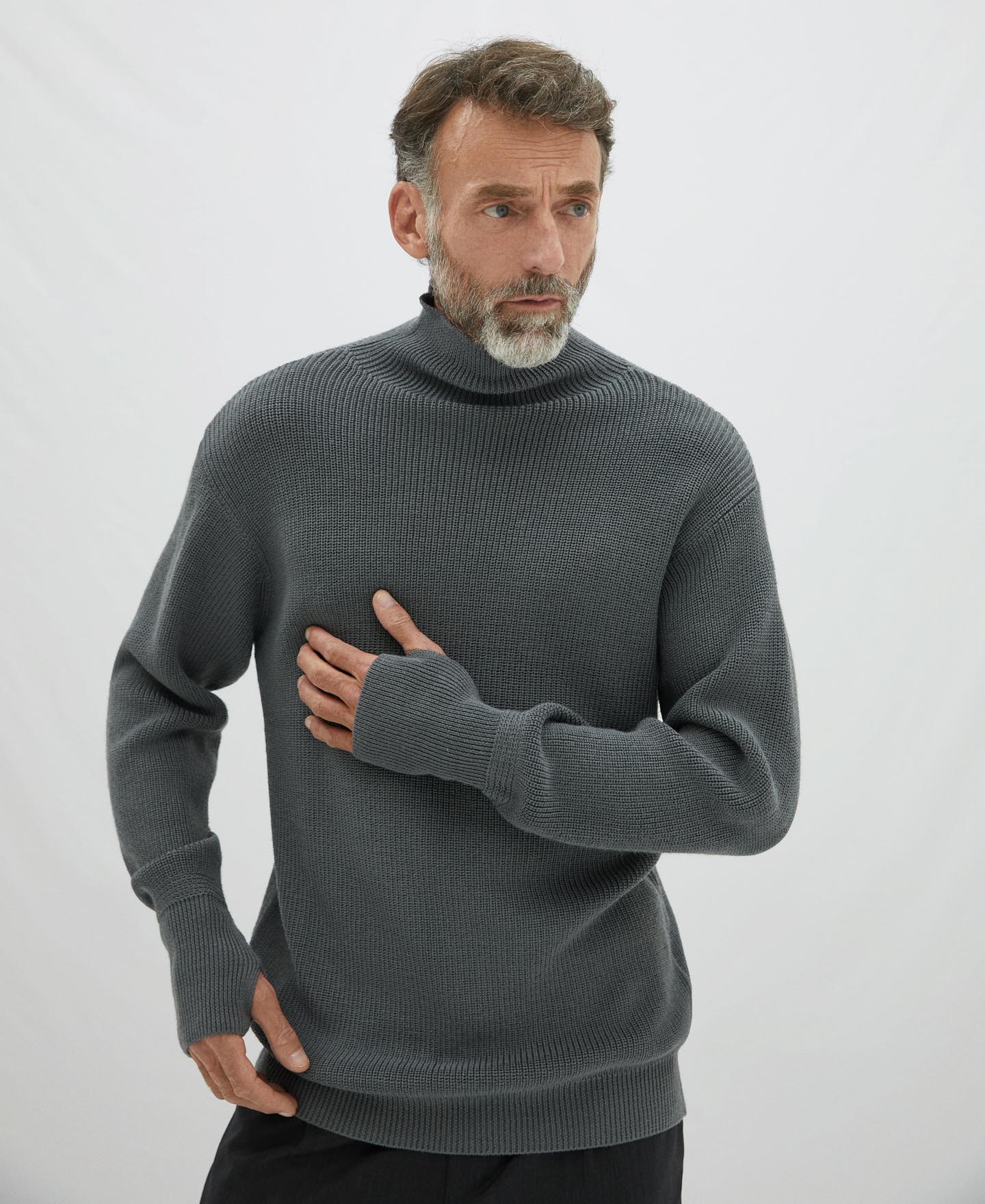 English knit turtleneck sweater image number 0