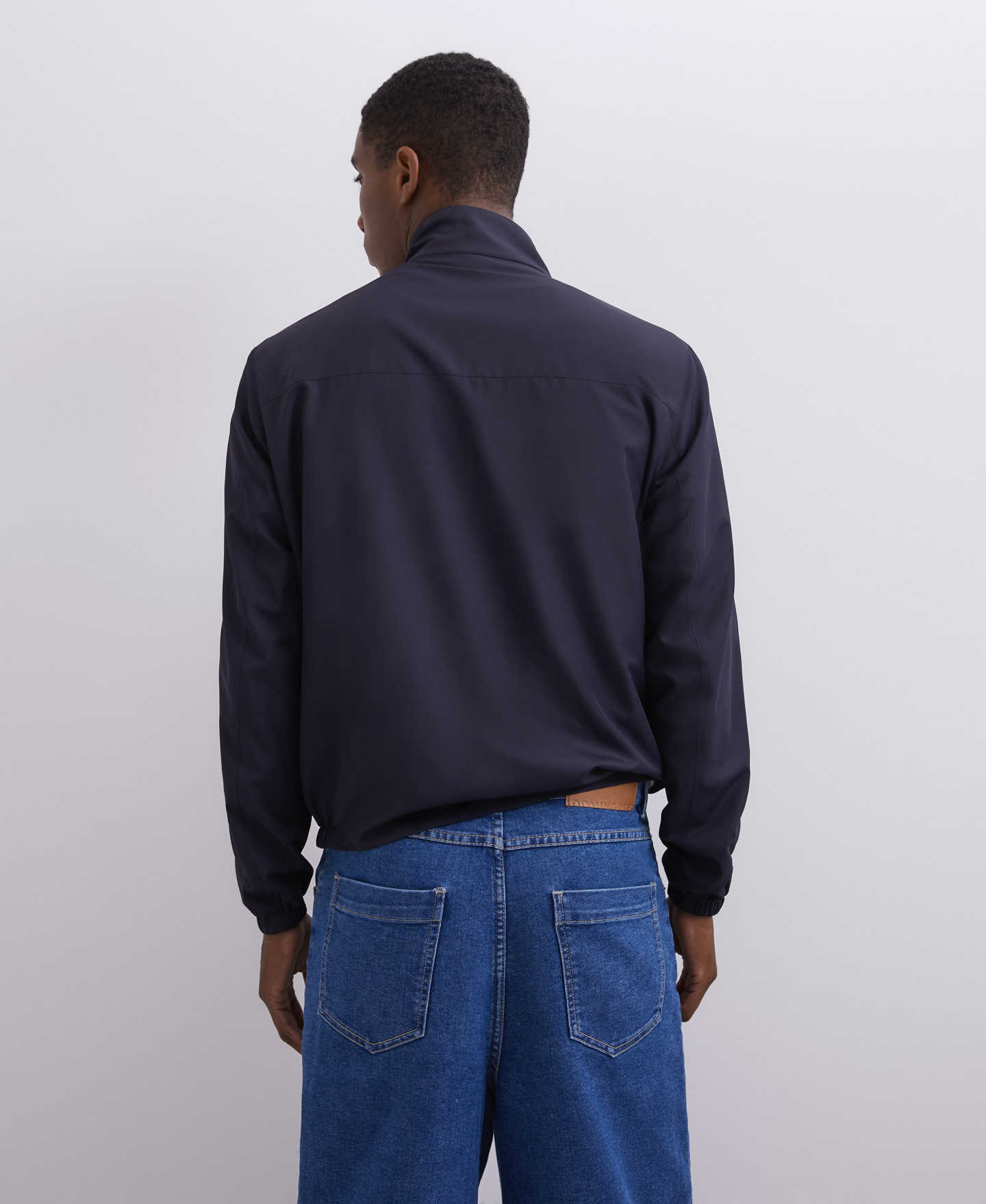 Reversible jacket with mandarin collar image number 1