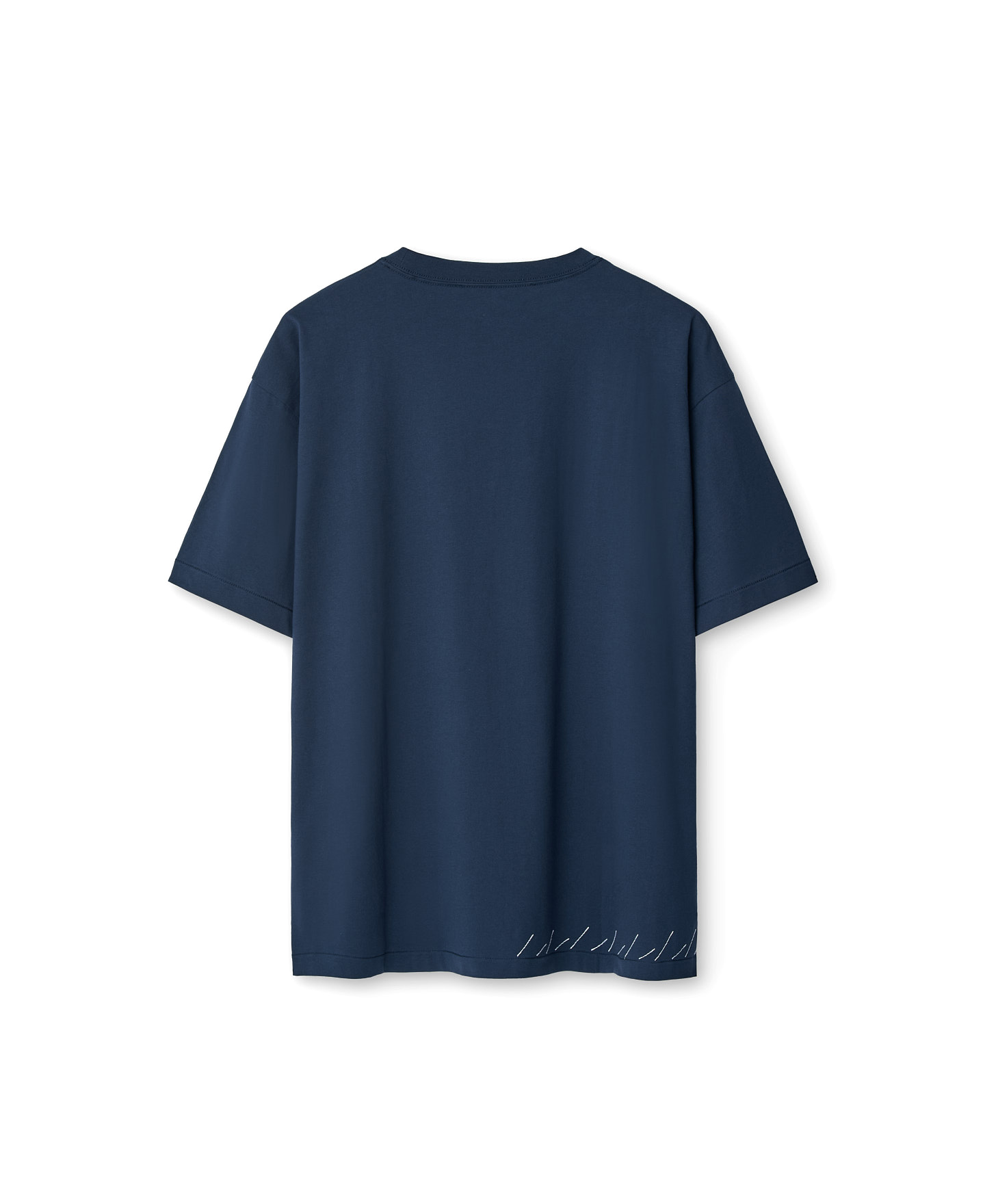 T-shirt with decorative stitching man image number 5
