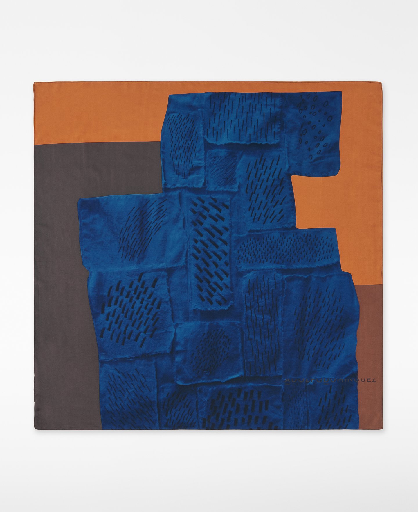 Printed square scarf woman image number 0
