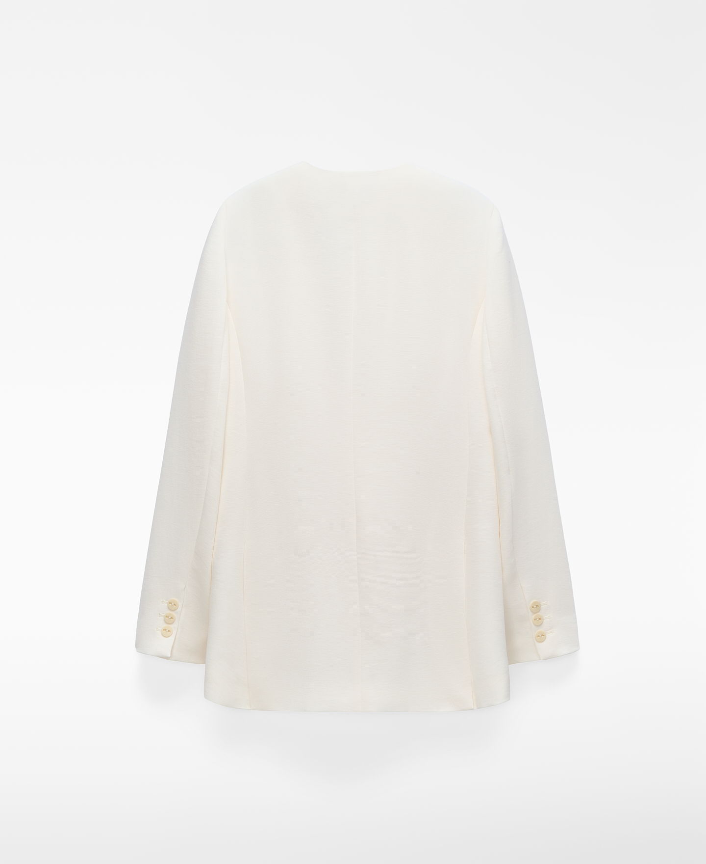 Fitted blazer with a front detail image number 9