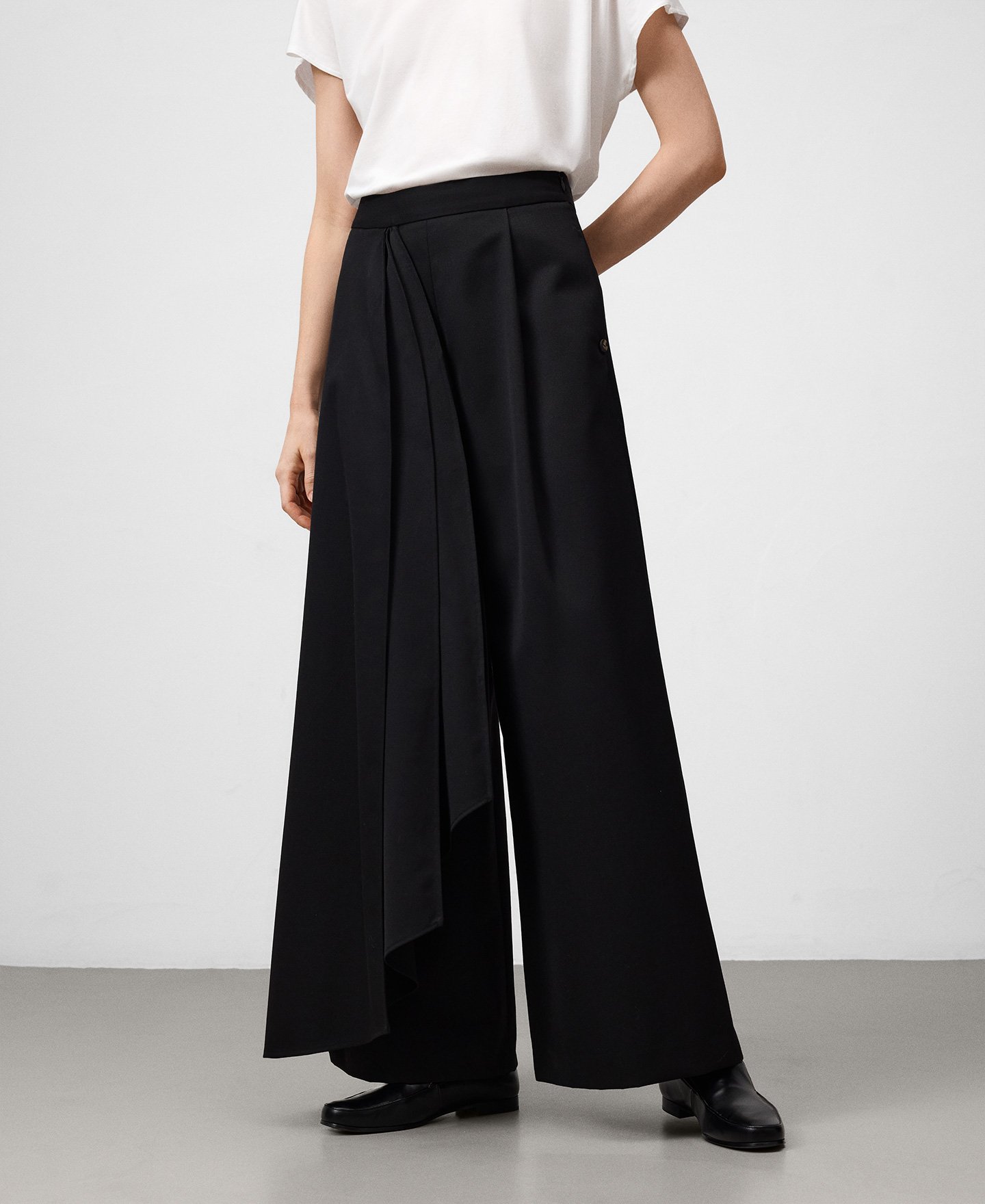 Trousers with front panel woman image number 0