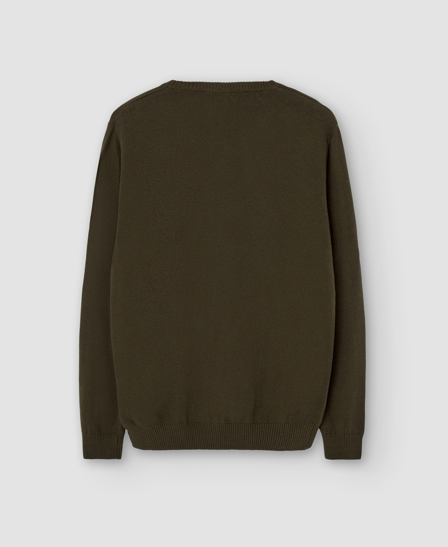Cotton and wool V-neck sweater image number 5