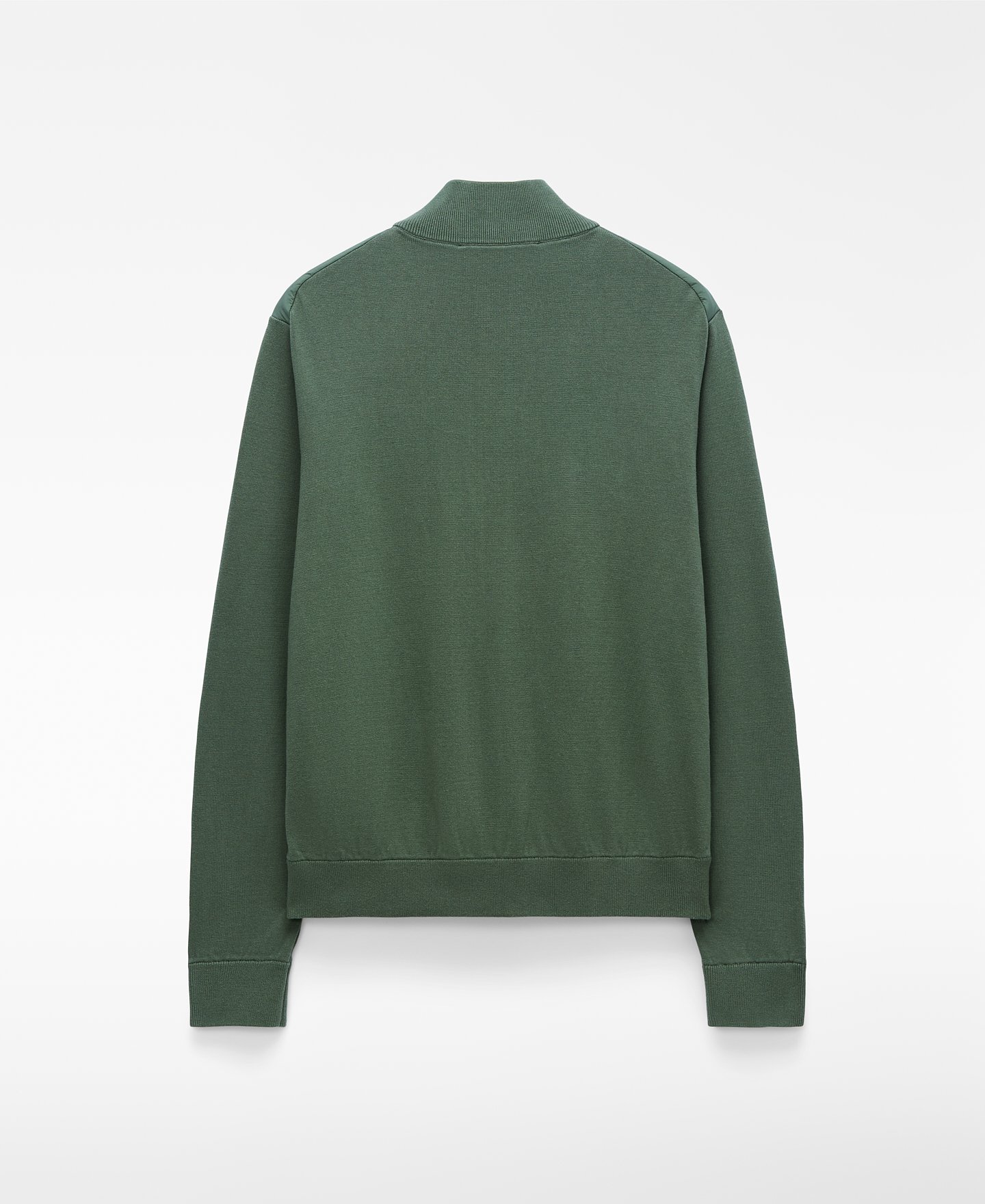 Nylon and knit cardigan image number 5