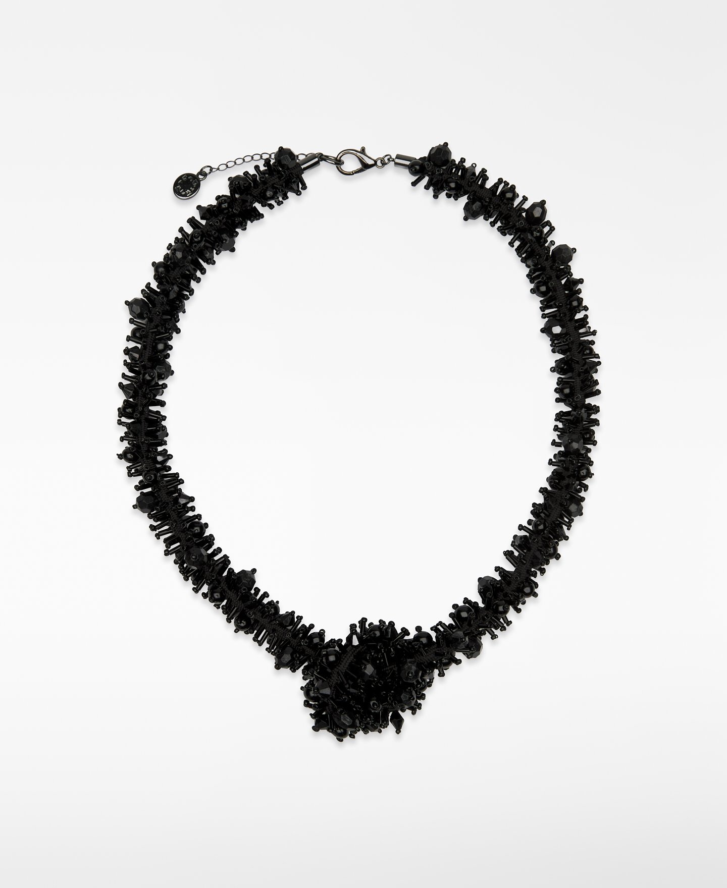 Beaded necklace with knot image number 0