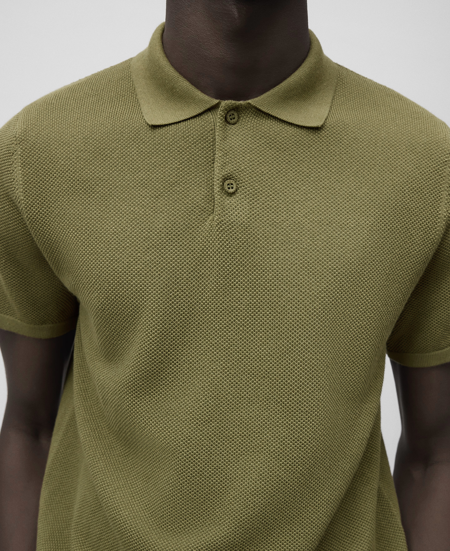 Polo punto estructura hombre image number 3