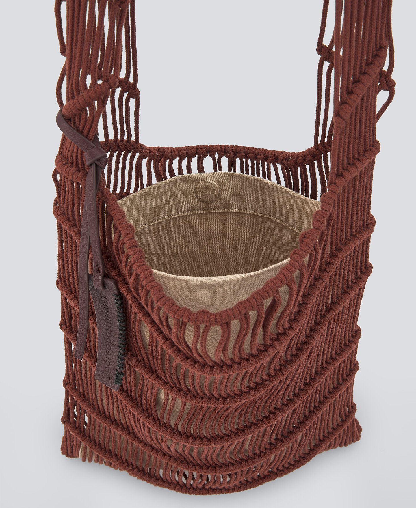 Macramé medium shopper bag woman image number 2