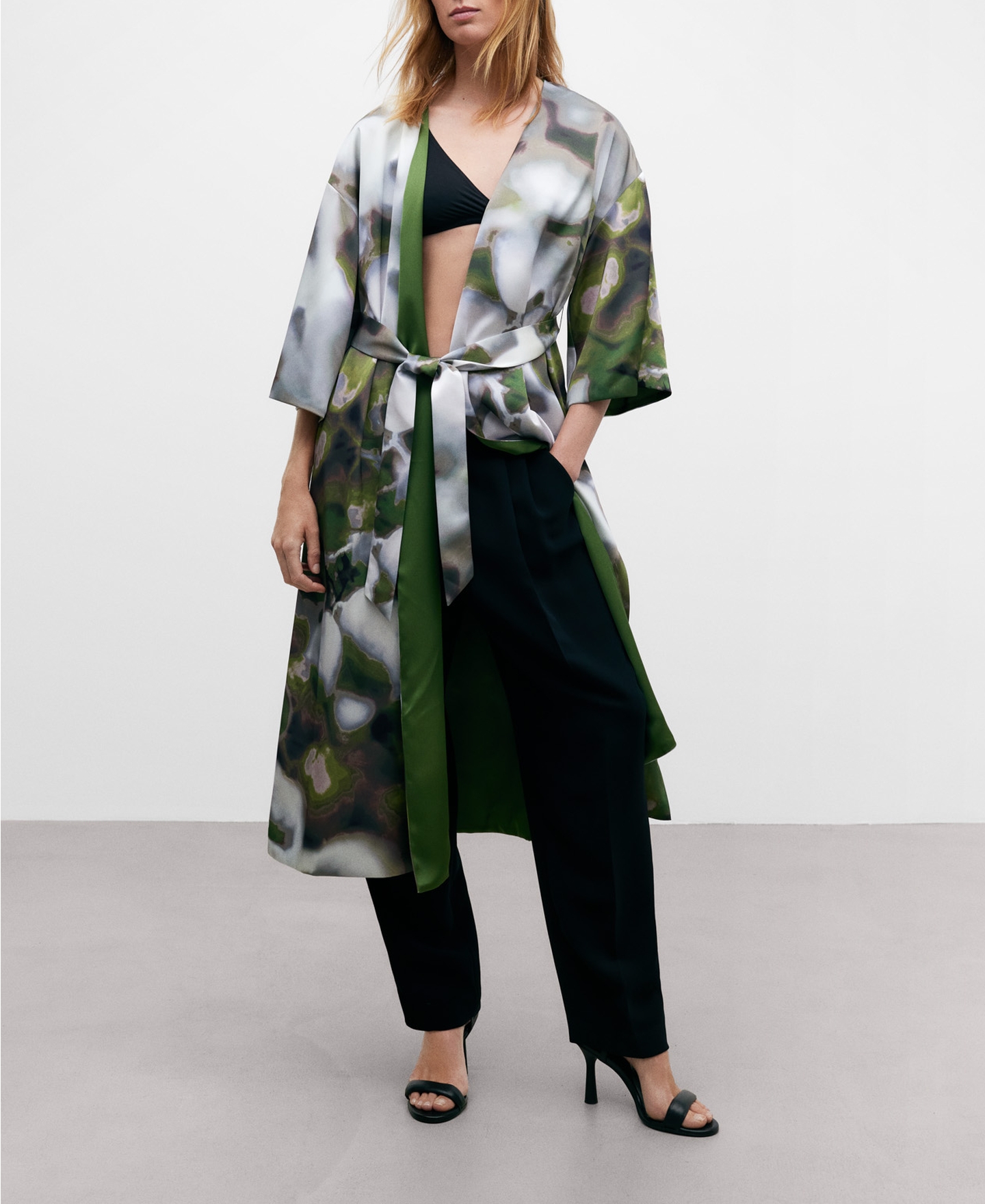 Printed long kaftan image number 0