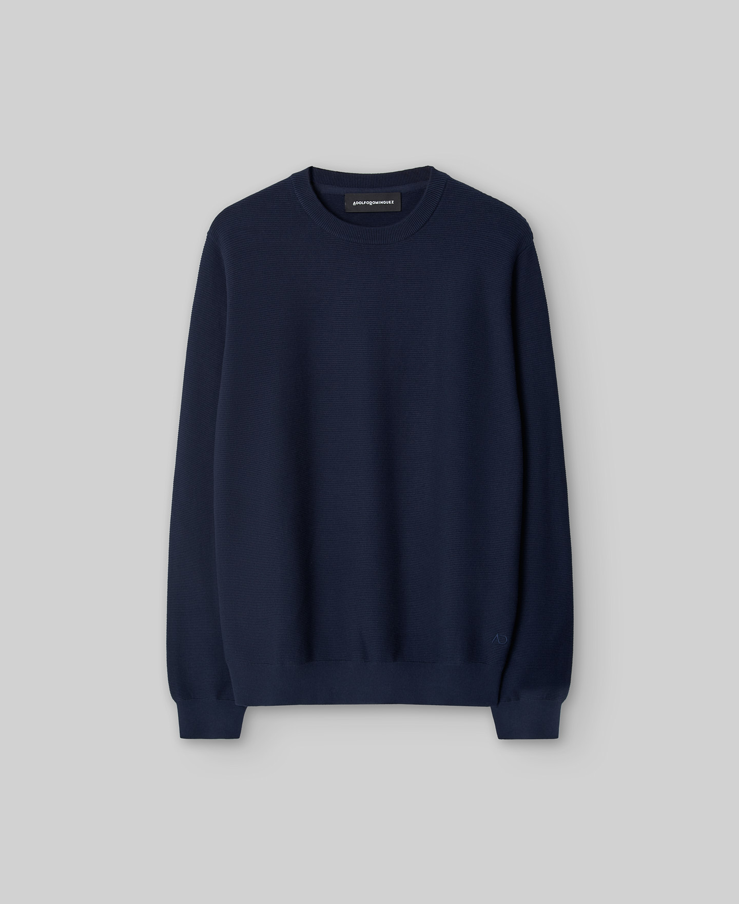 Cotton structured sweater man image number 4