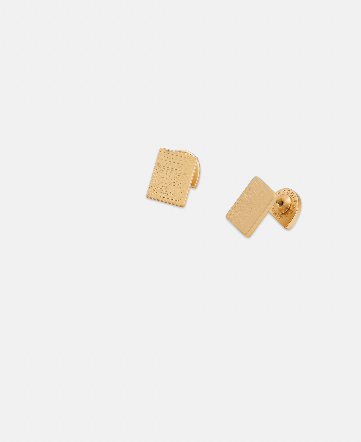 Rectangular earrings engraved author image number 2