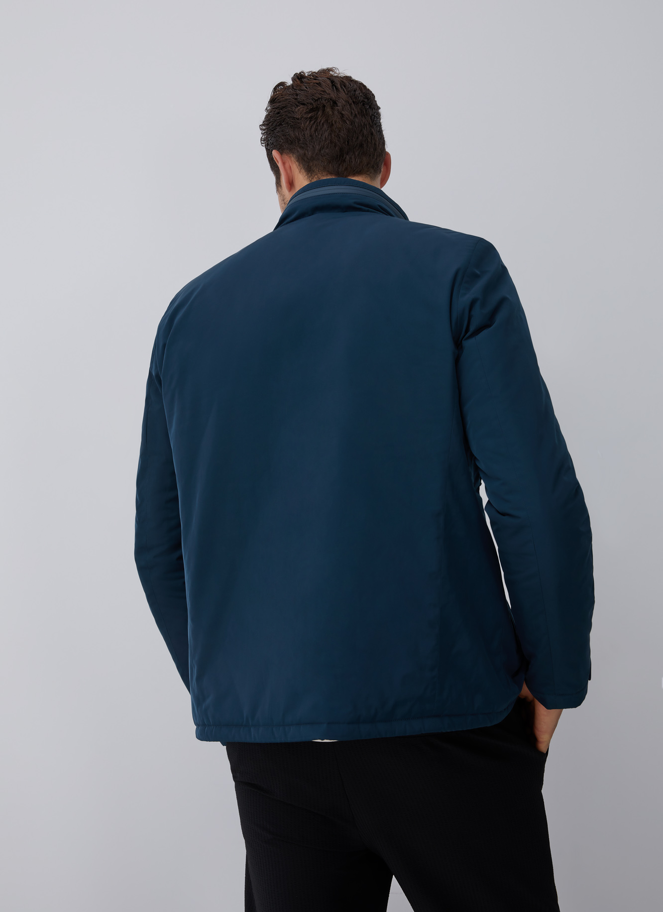 Straight parka with hidden hood image number 1