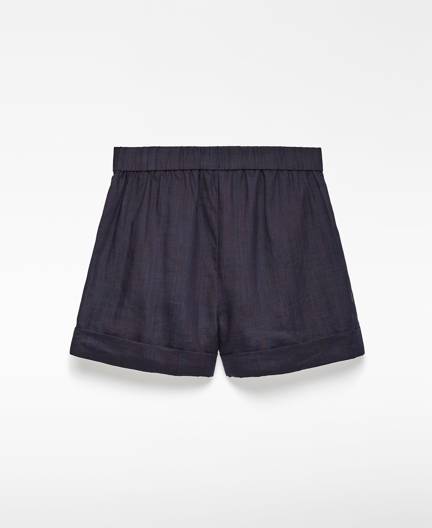 Kurze Bermudas Streifen Ramie Damen image number 5
