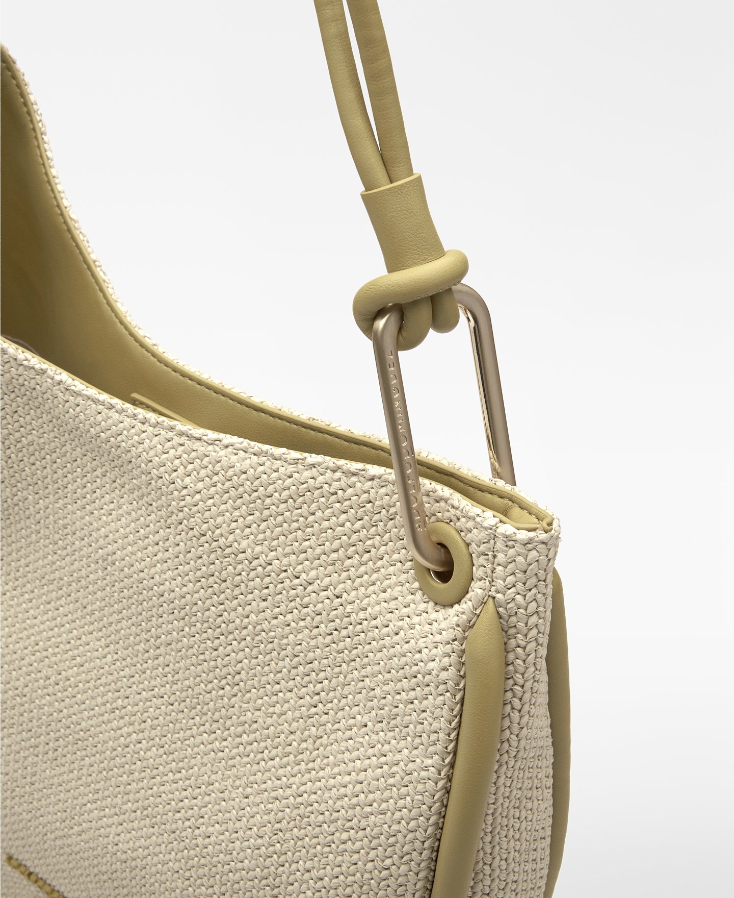 Luna raffia-textured hobo bag woman image number 2