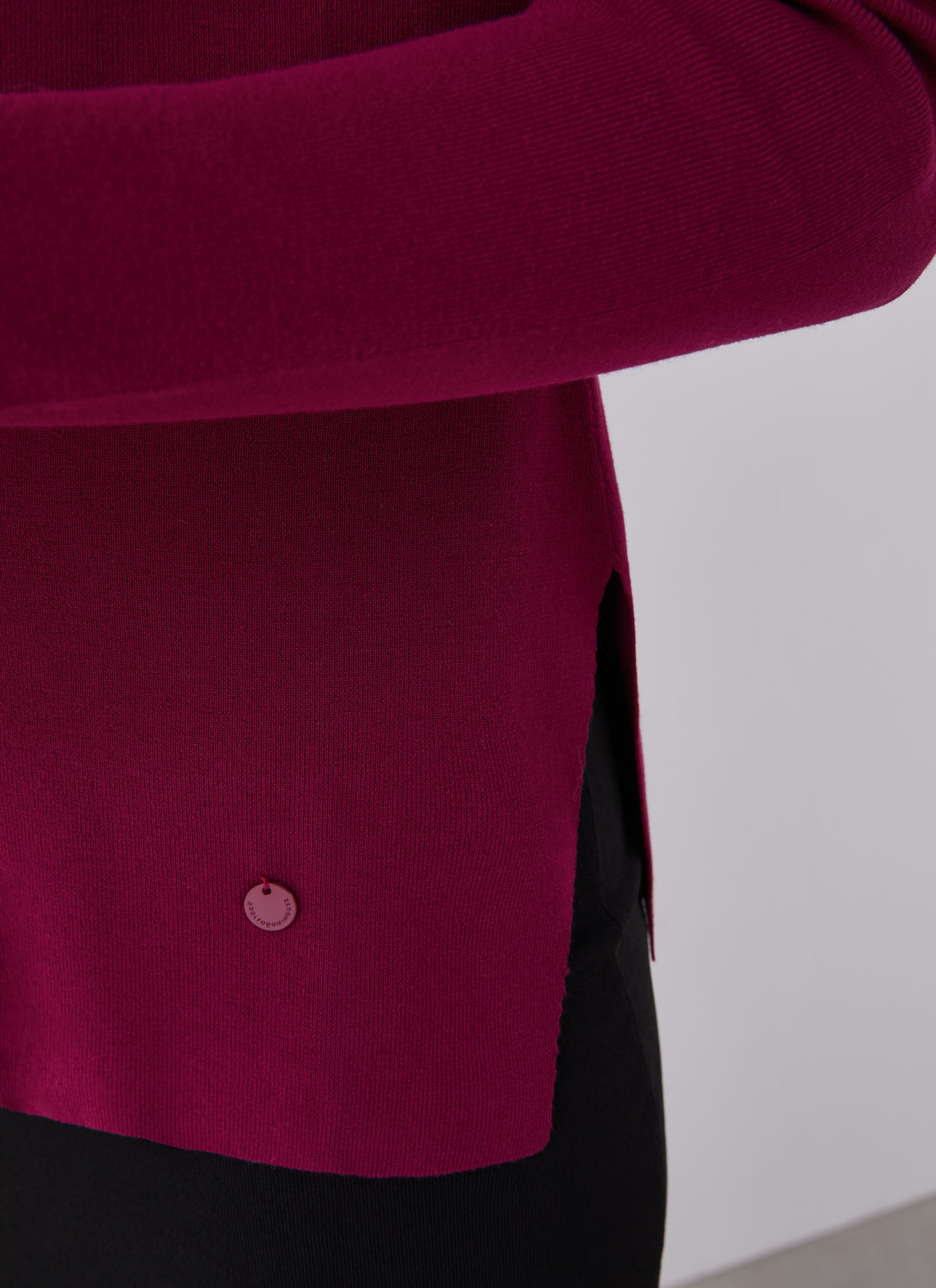Jersey cuello Perkins en punto goma image number 2
