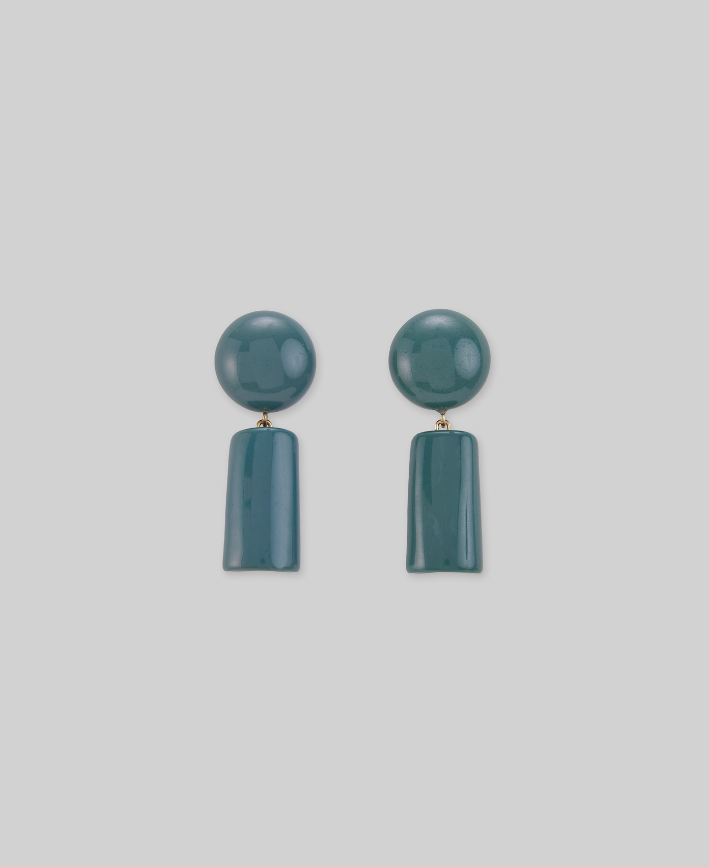 Geometric resin earrings woman image number 0