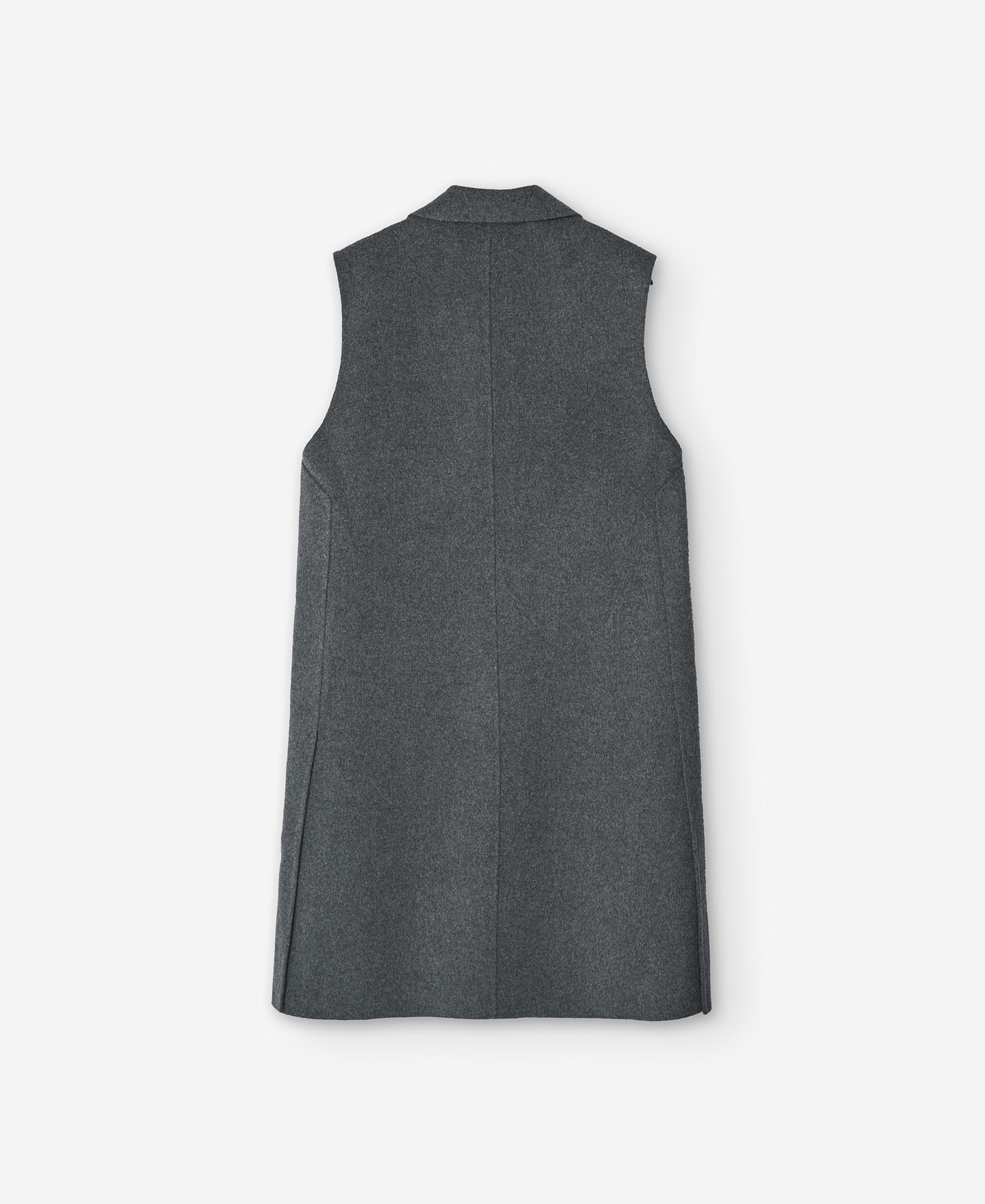 Merino wool long waistcoat for women image number 5