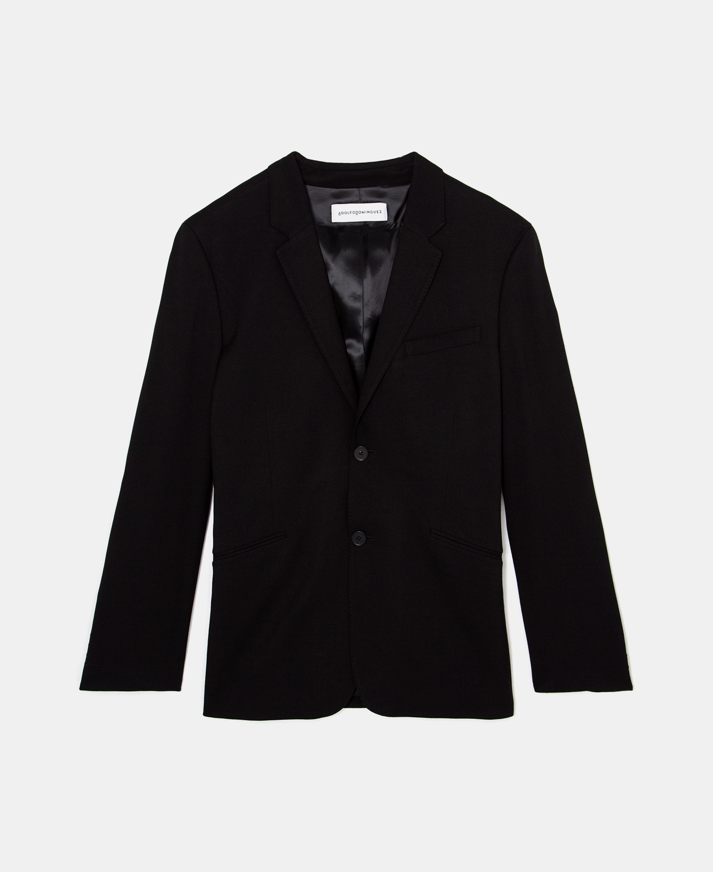 Two button blazer with visible stitching image number 4