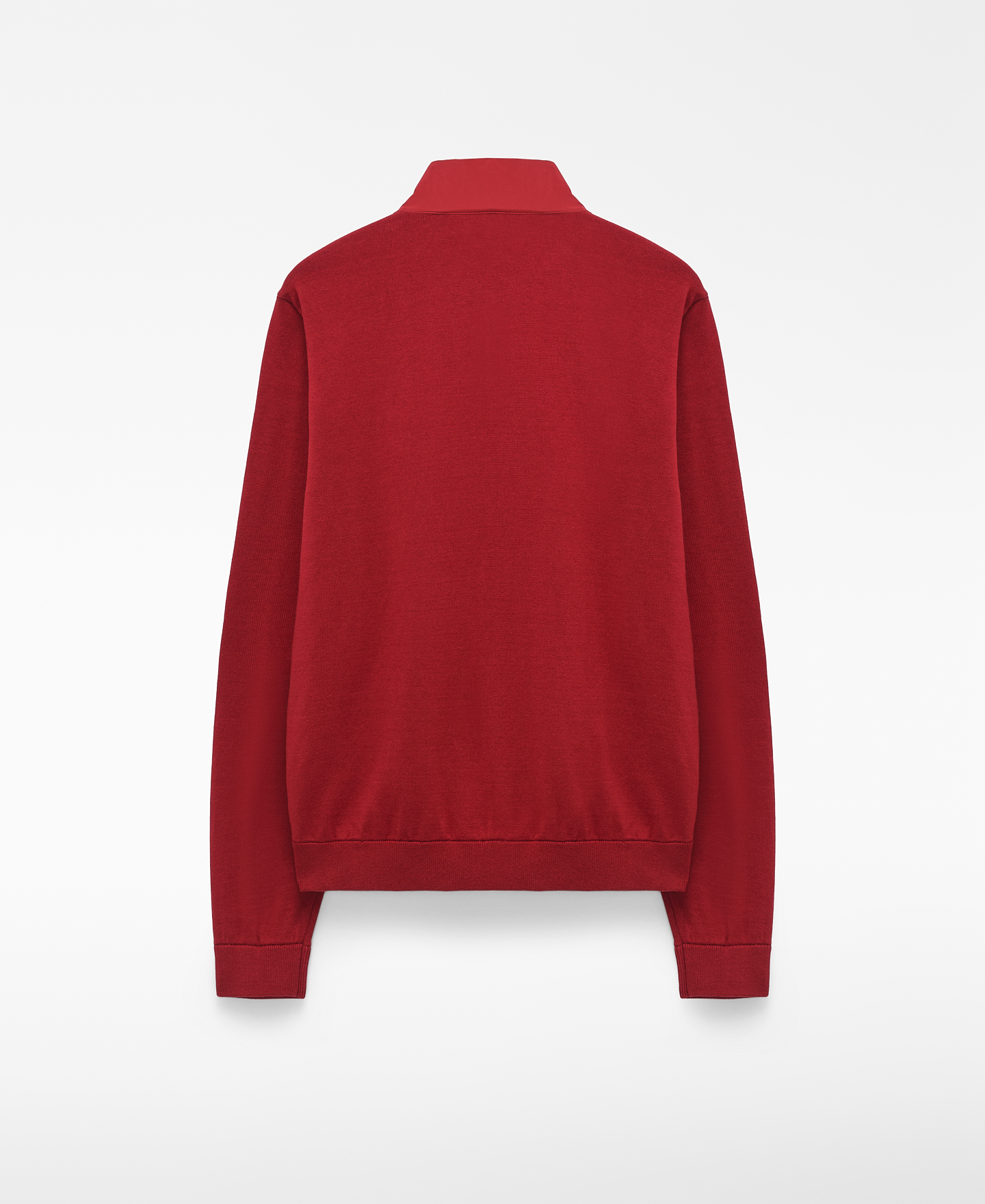 Nylon and knit band collar jacket image number 1