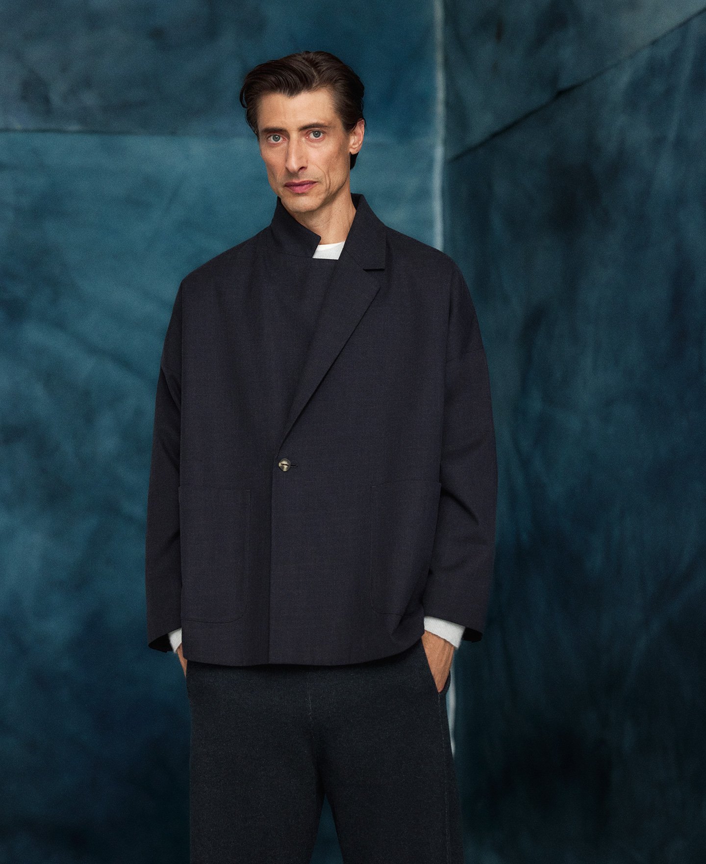 Blazer oversize desestruturado para homem image number 0
