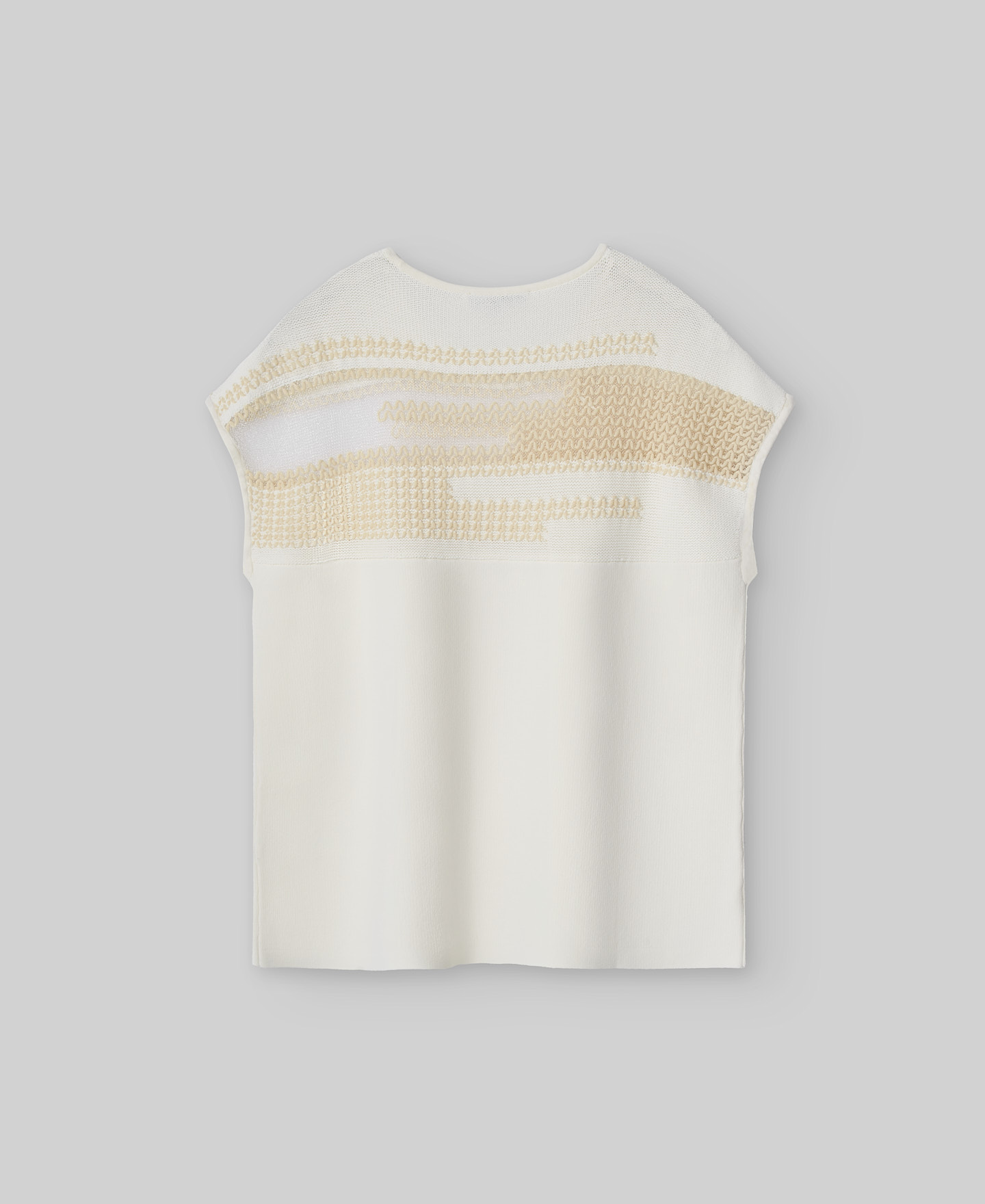 Semi-transparent jacquard sweater woman image number 5