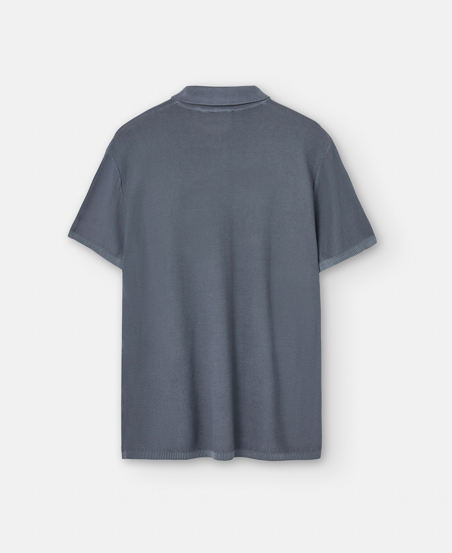 Cotton and viscose two button polo shirt image number 5
