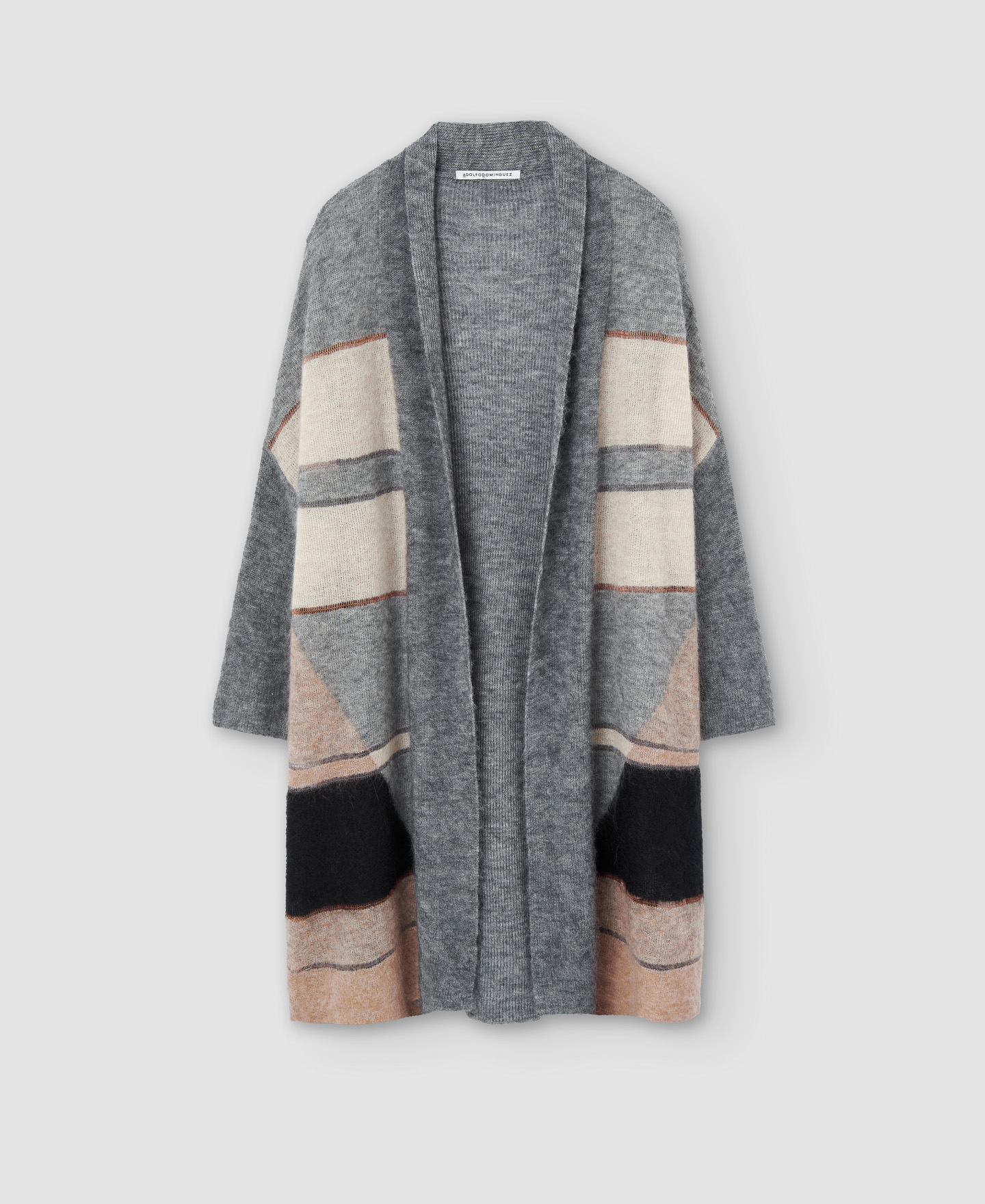 Alpaca and mohair fabric jacket image number 4