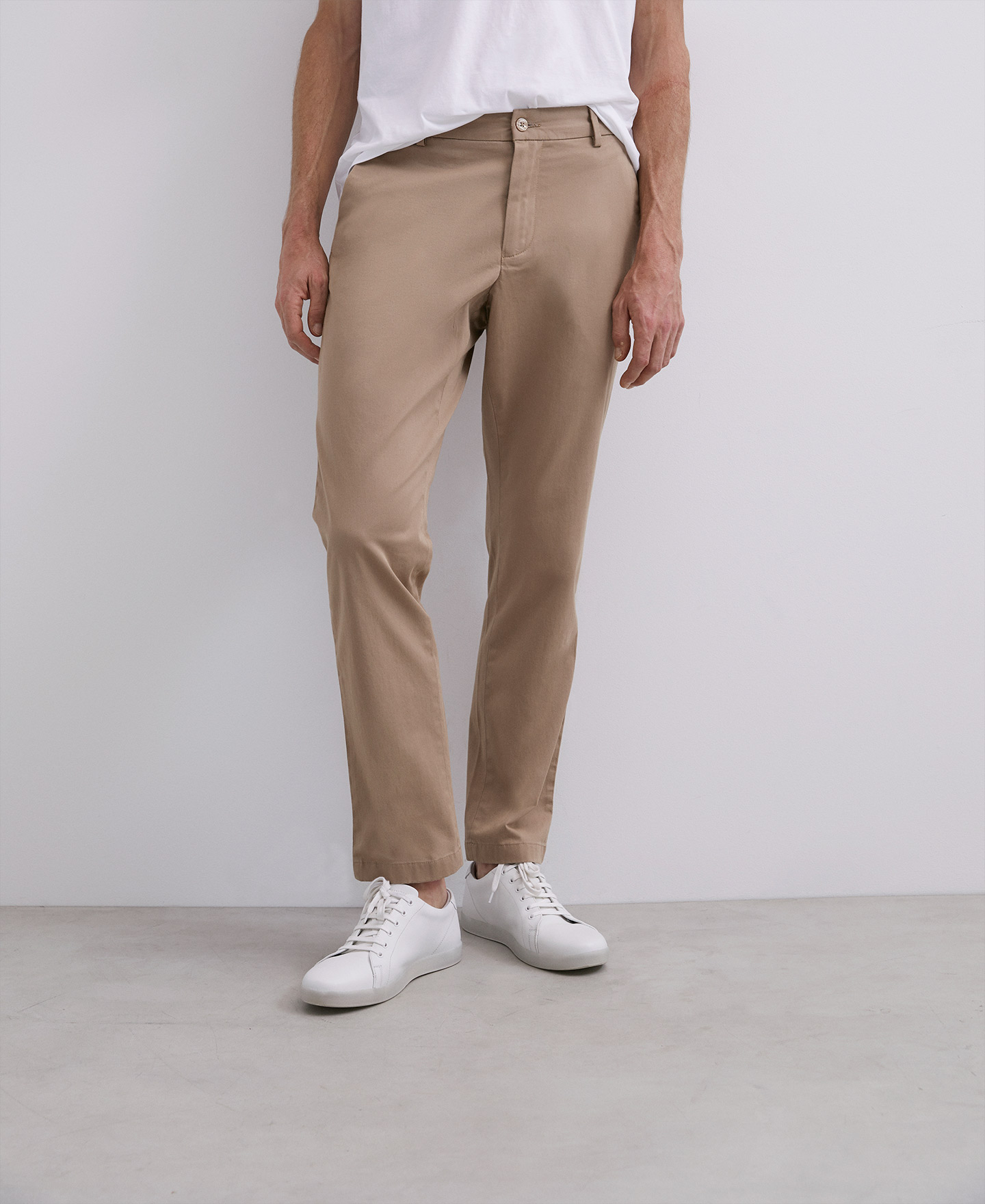 Pantalón chino algodón elástico image number 0
