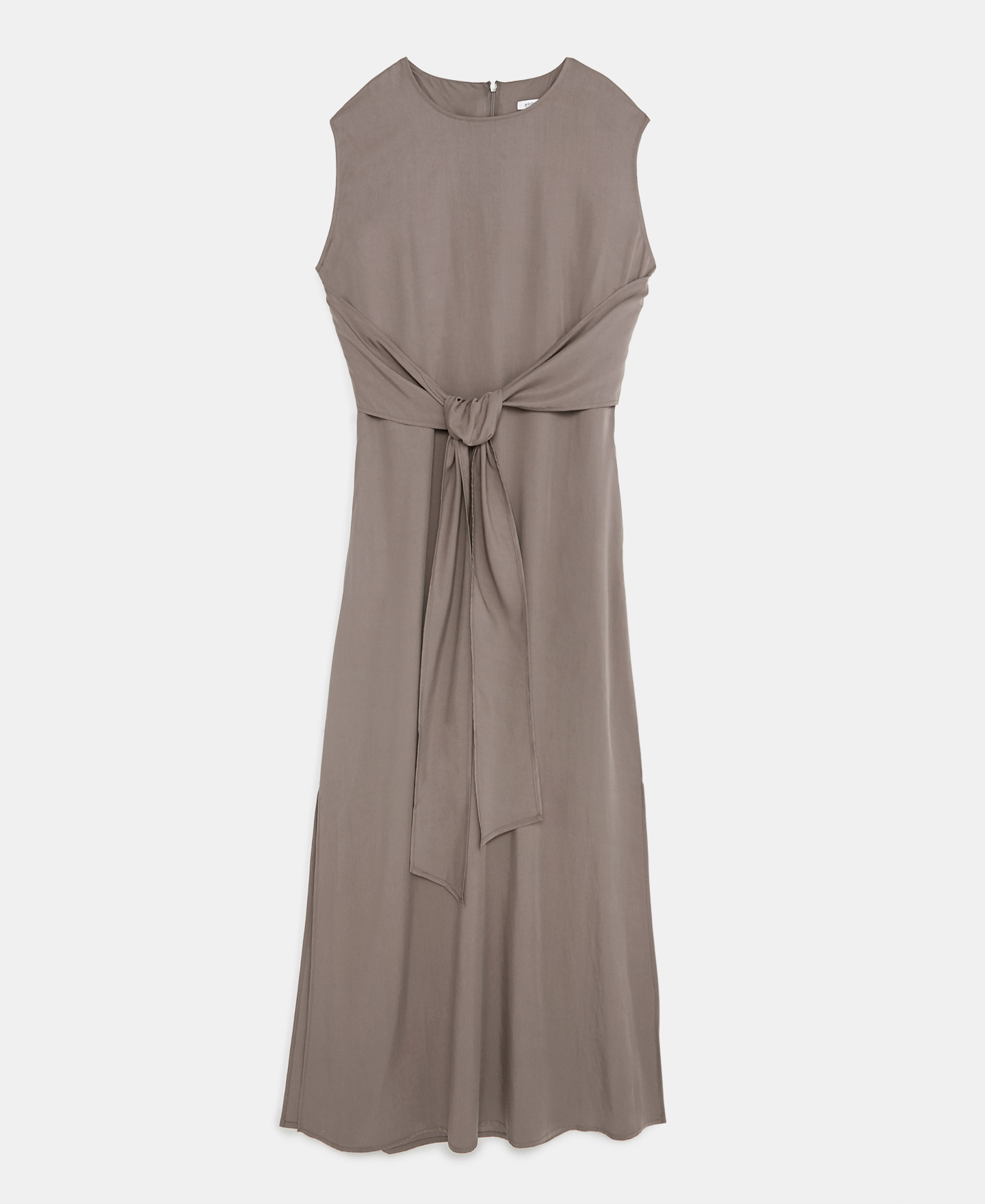 Vestido anudado en lyocell image number 4