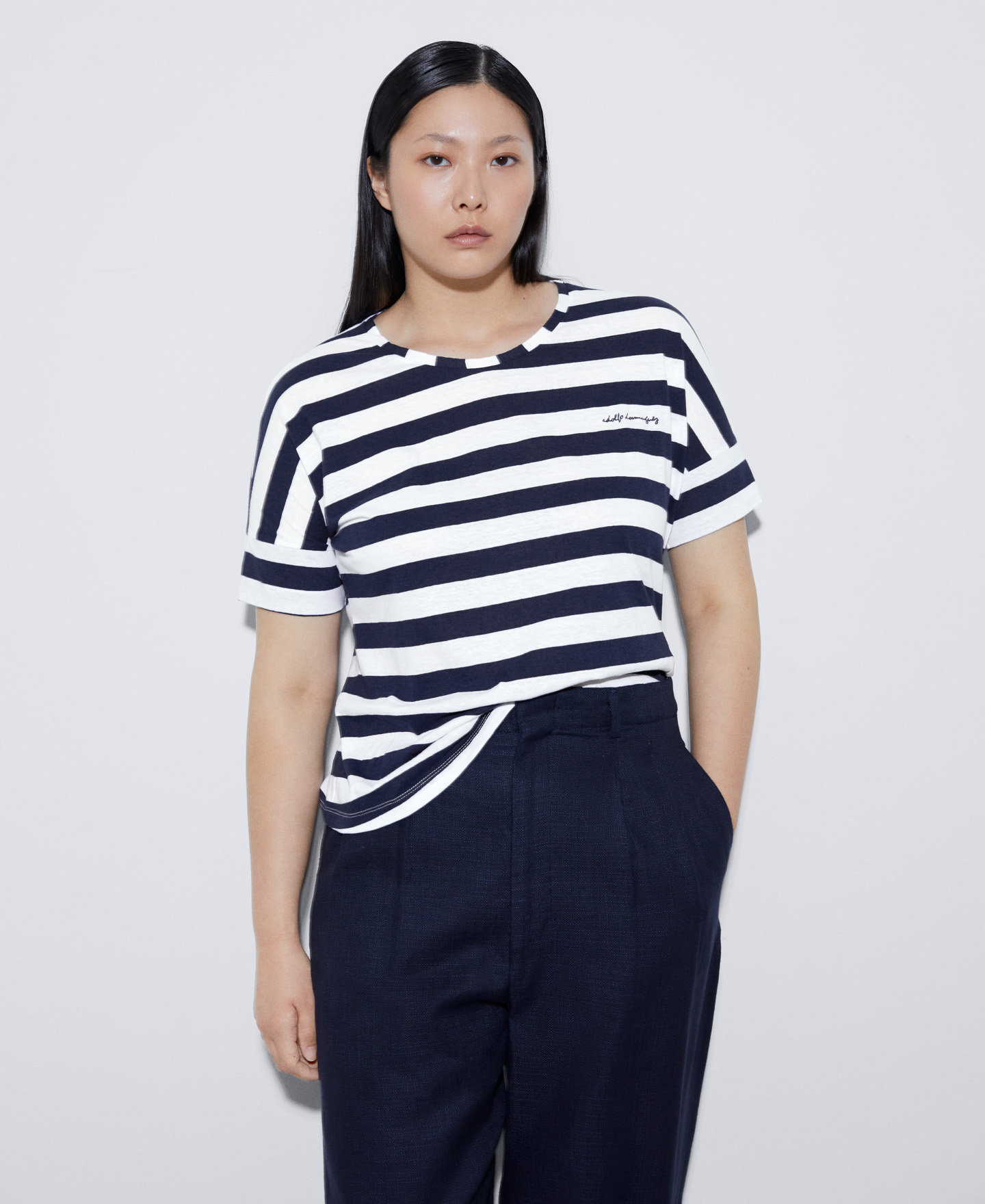 Striped T-shirt in organic cotton image number 0
