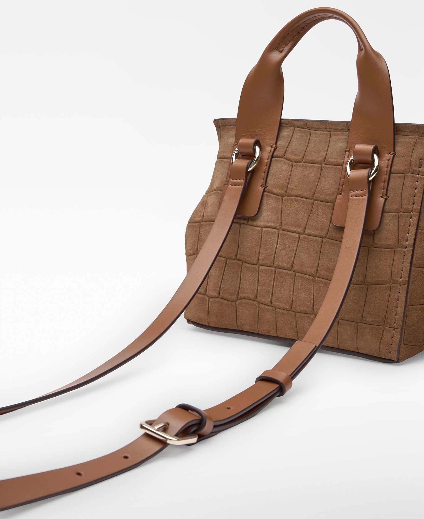 Mica suede mini city bag image number 3