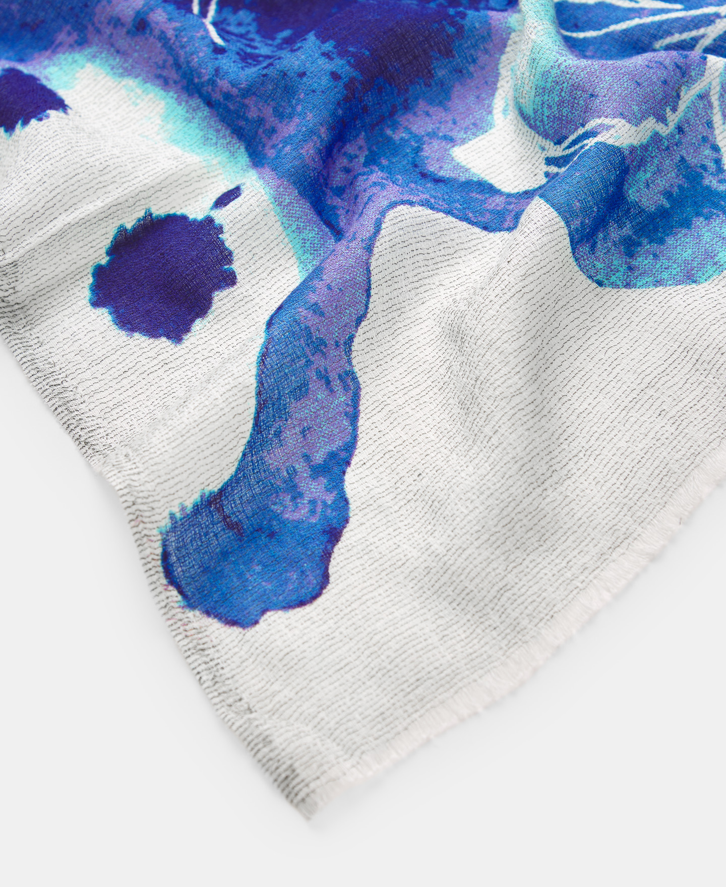 Floral printed cotton shawl image number 2