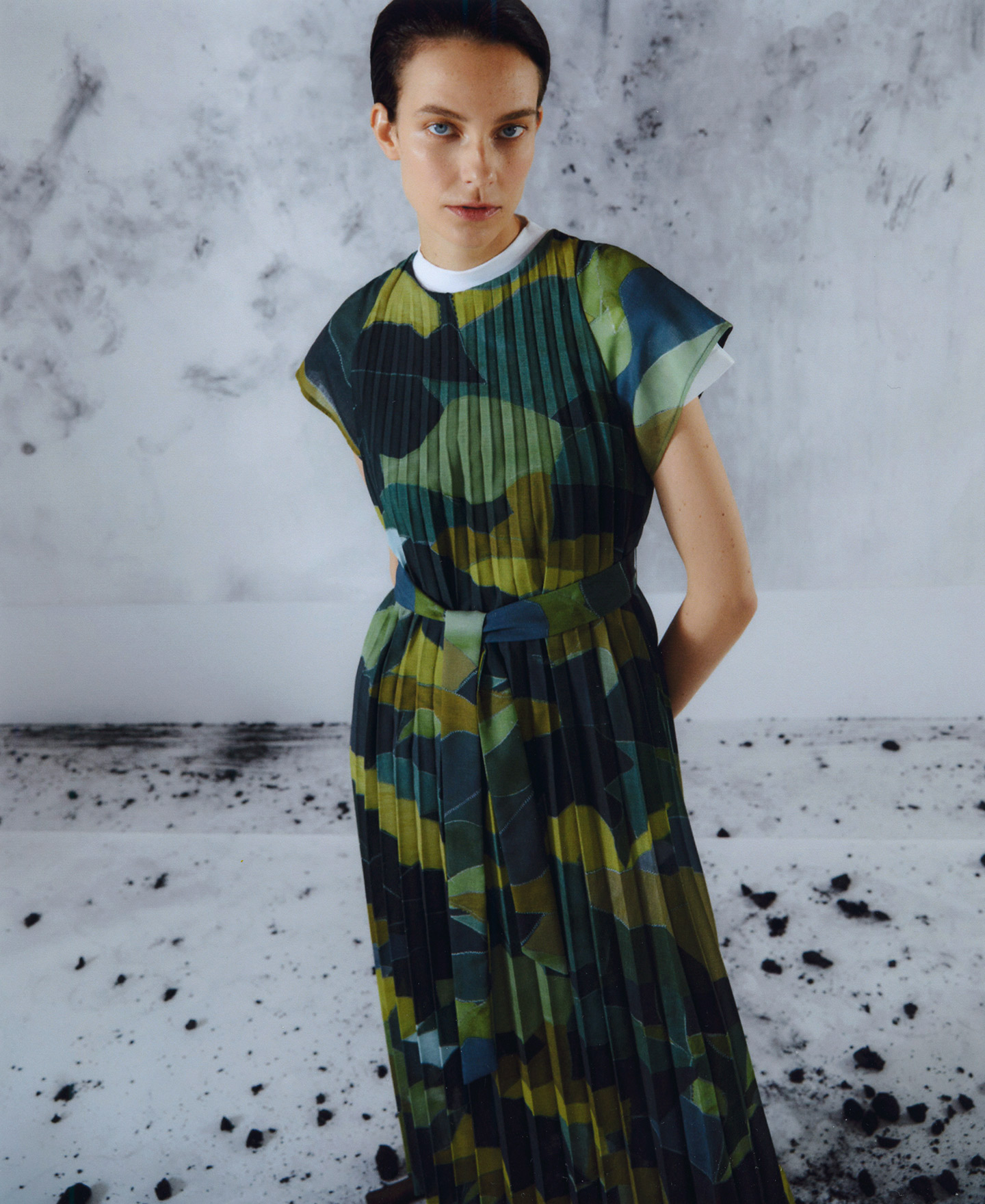 Print midi dress image number 0