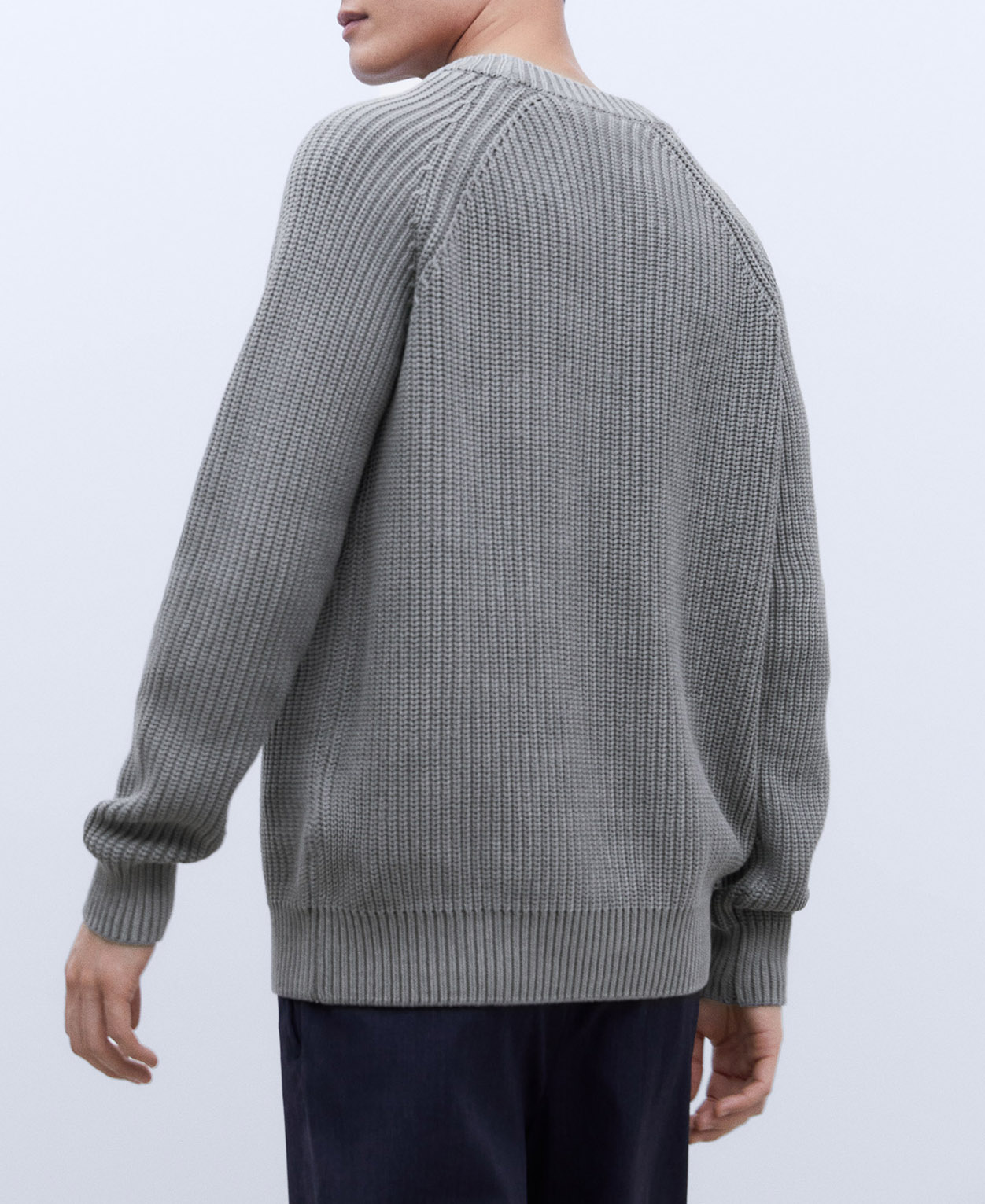 Cotton crew neck sweater image number 2
