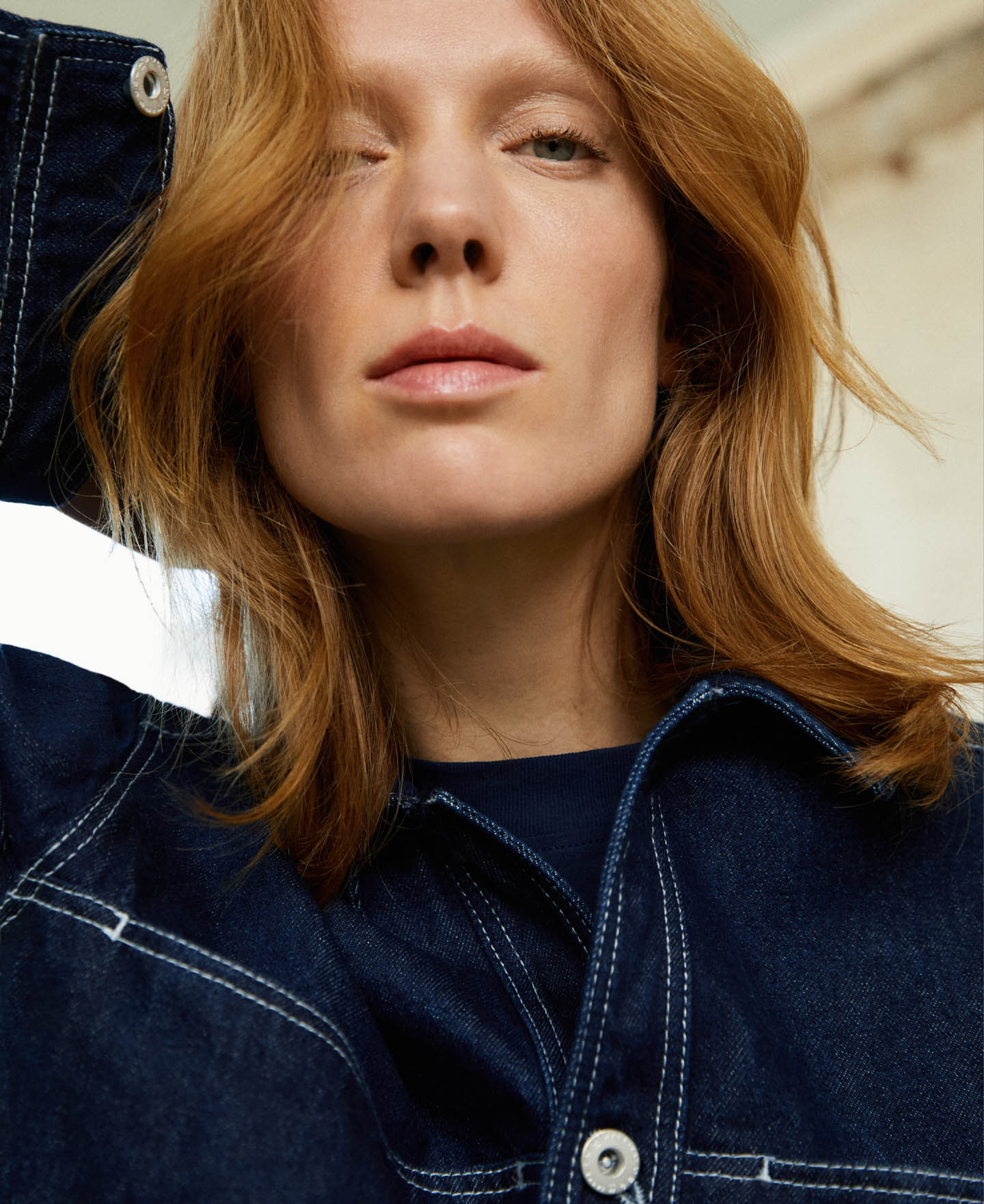 Cotton denim jacket image number 3