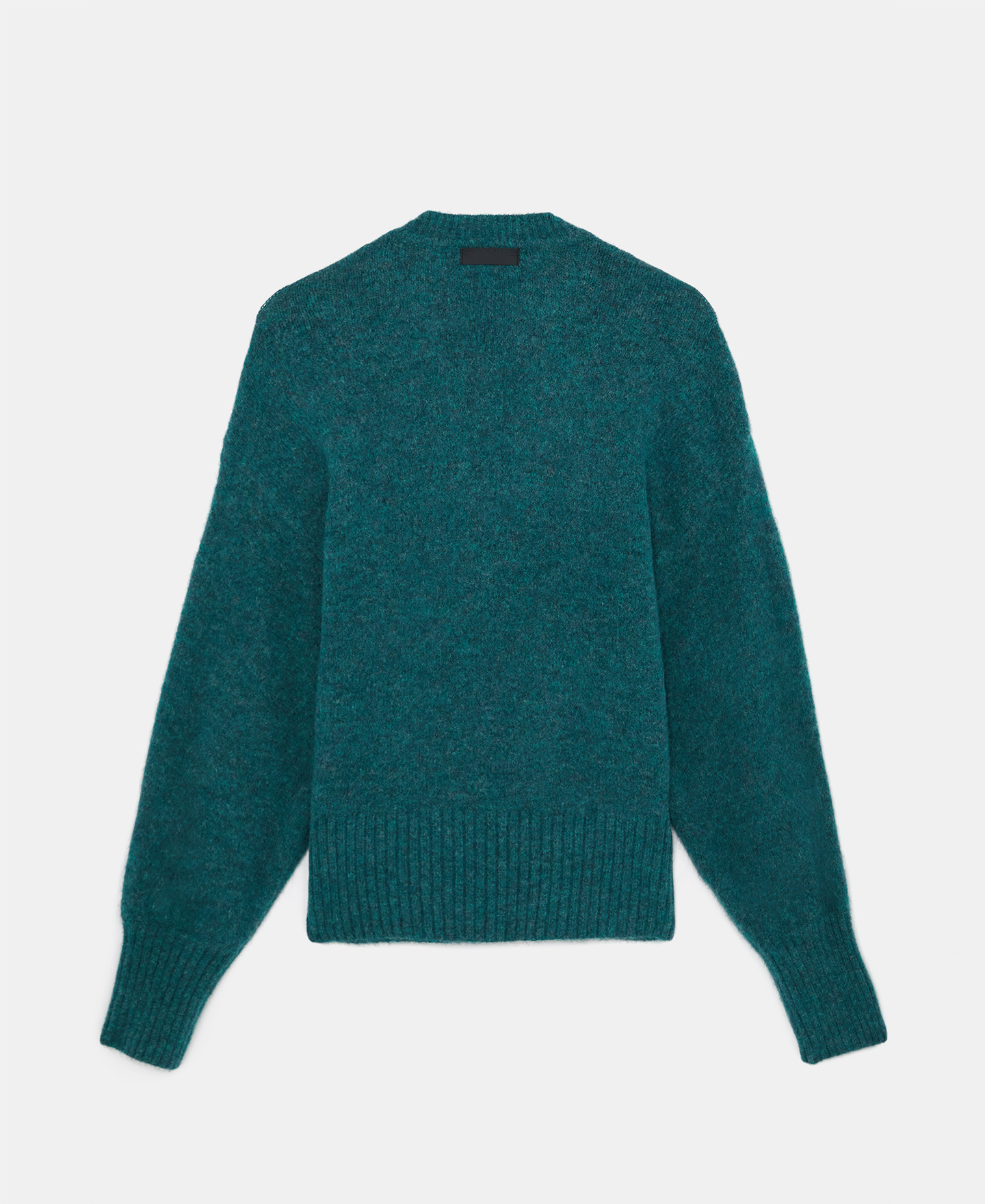Pull avec décolleté en V et manches bouffantes image number 5