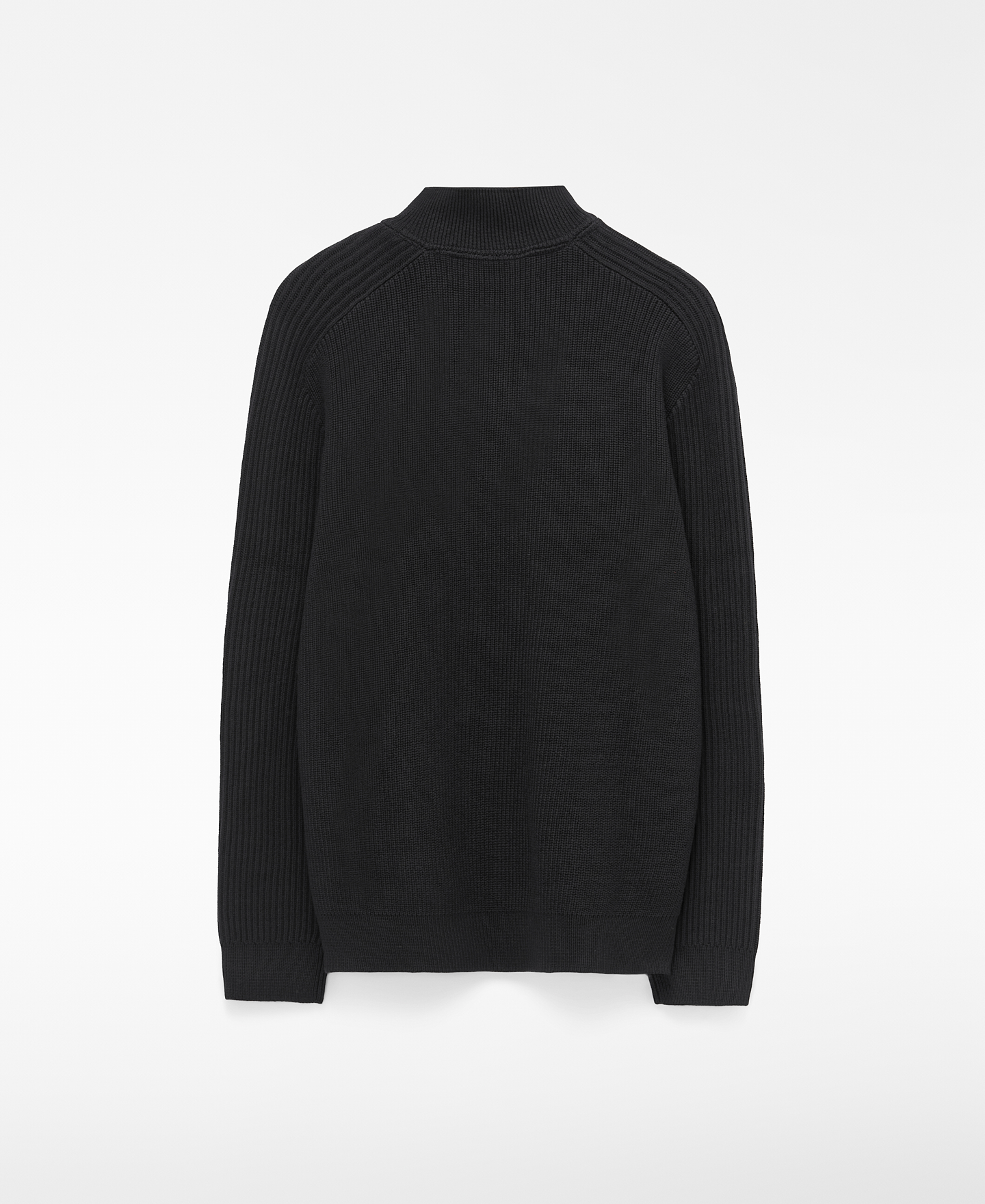 Organic cotton quarter-zip sweater image number 5