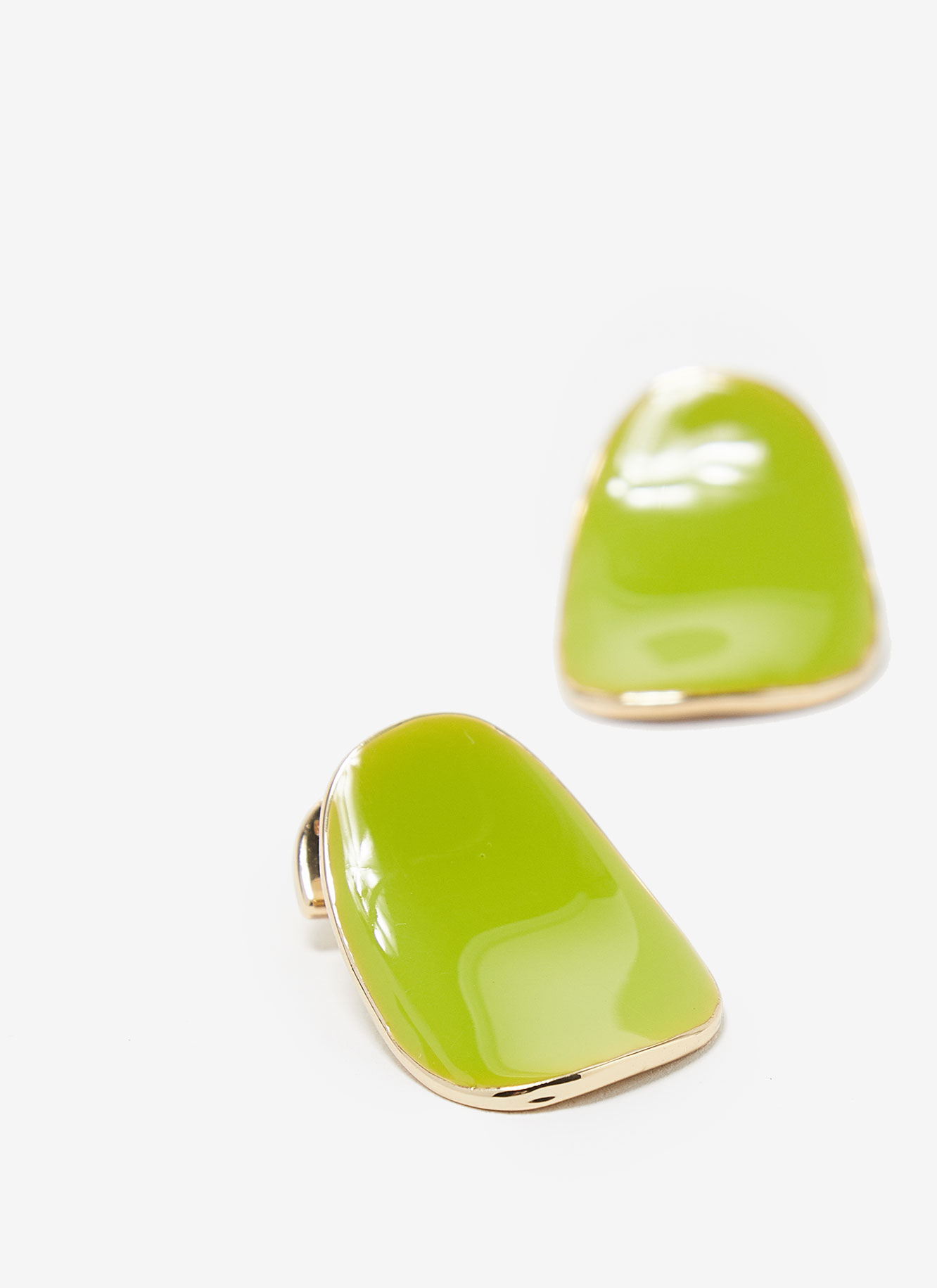 Pendientes de metal y resina image number 2