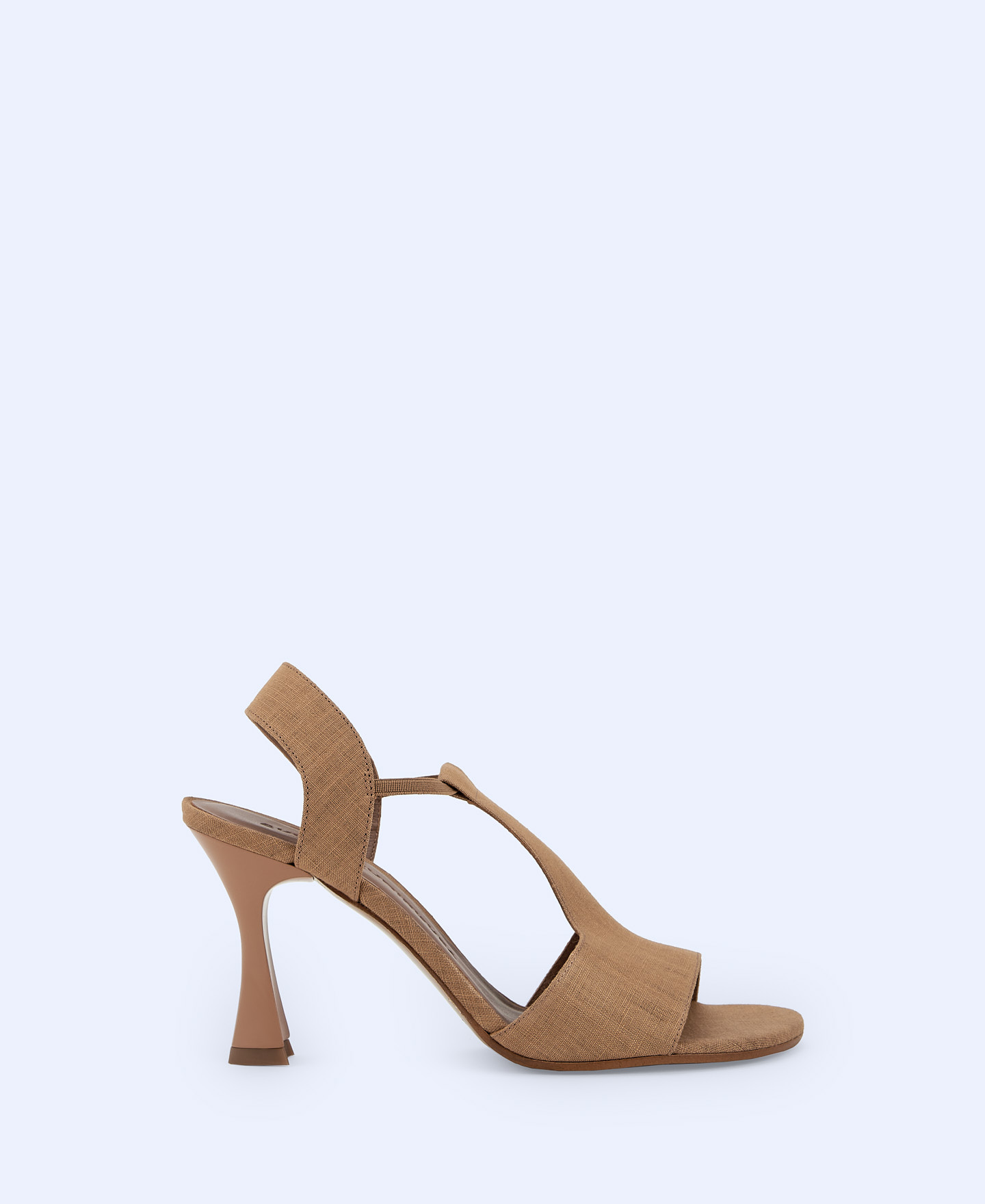 High heel linen sandals image number 0