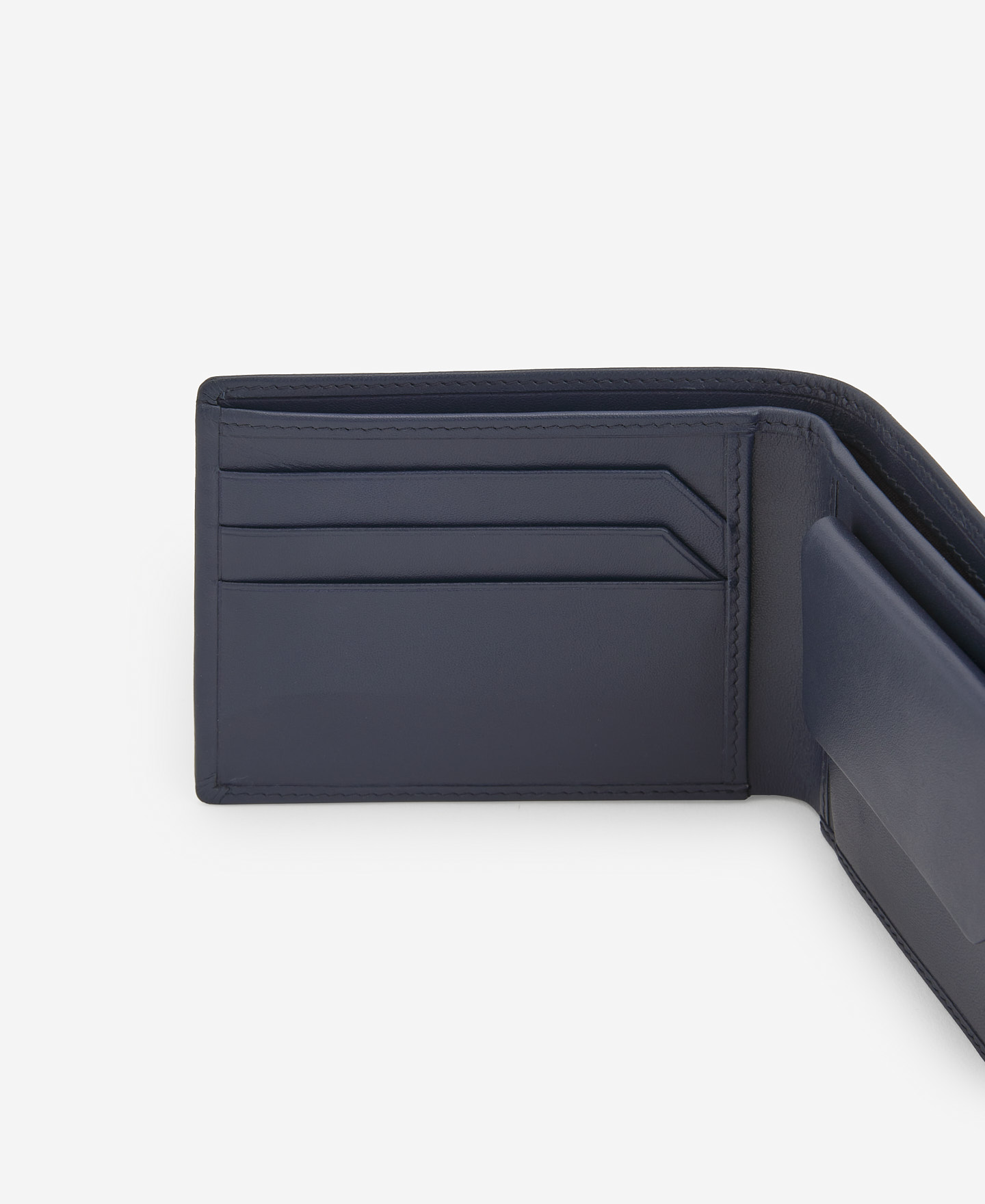 Navy foldable wallet image number 1
