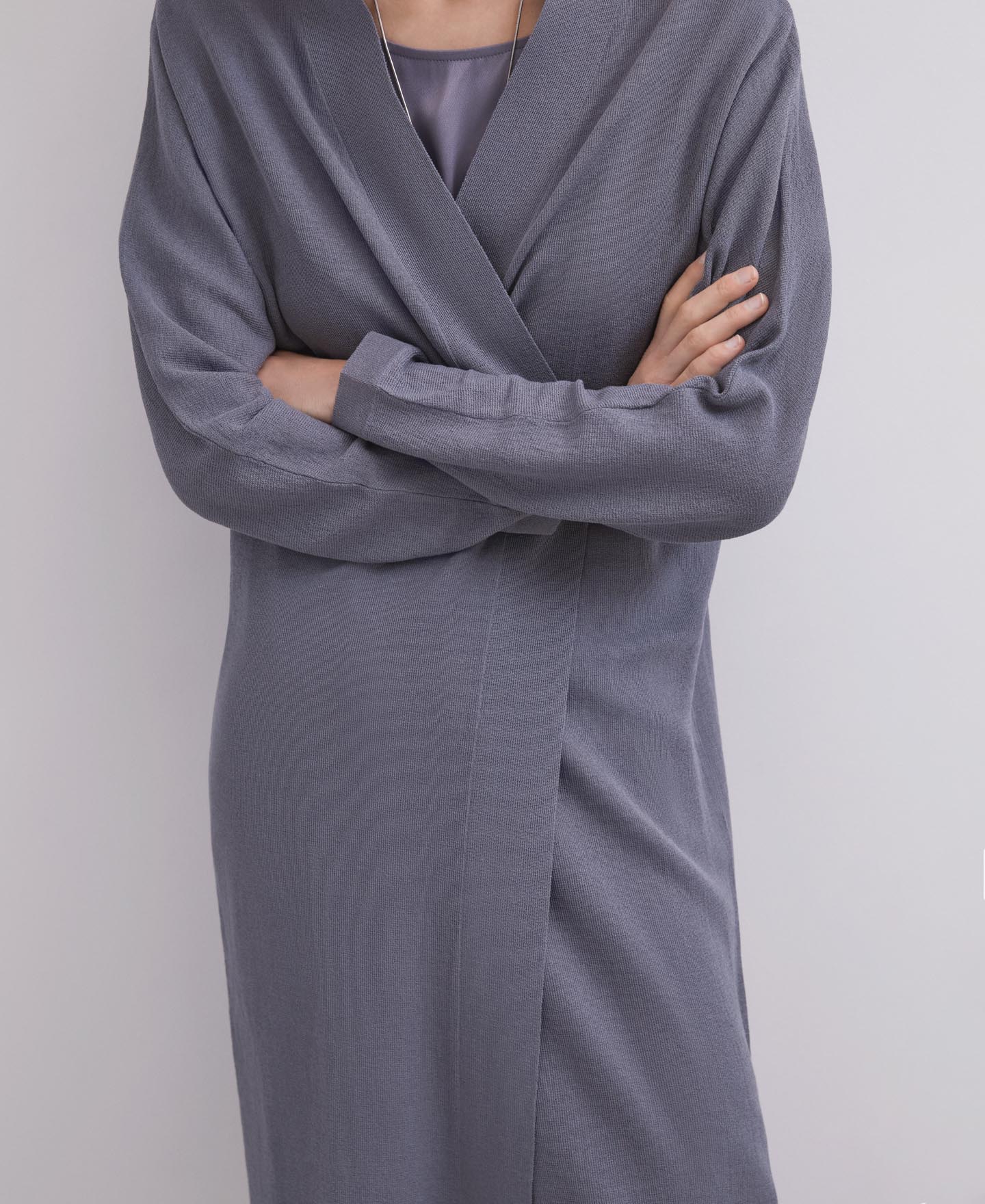 Bat sleeve long jacket image number 2