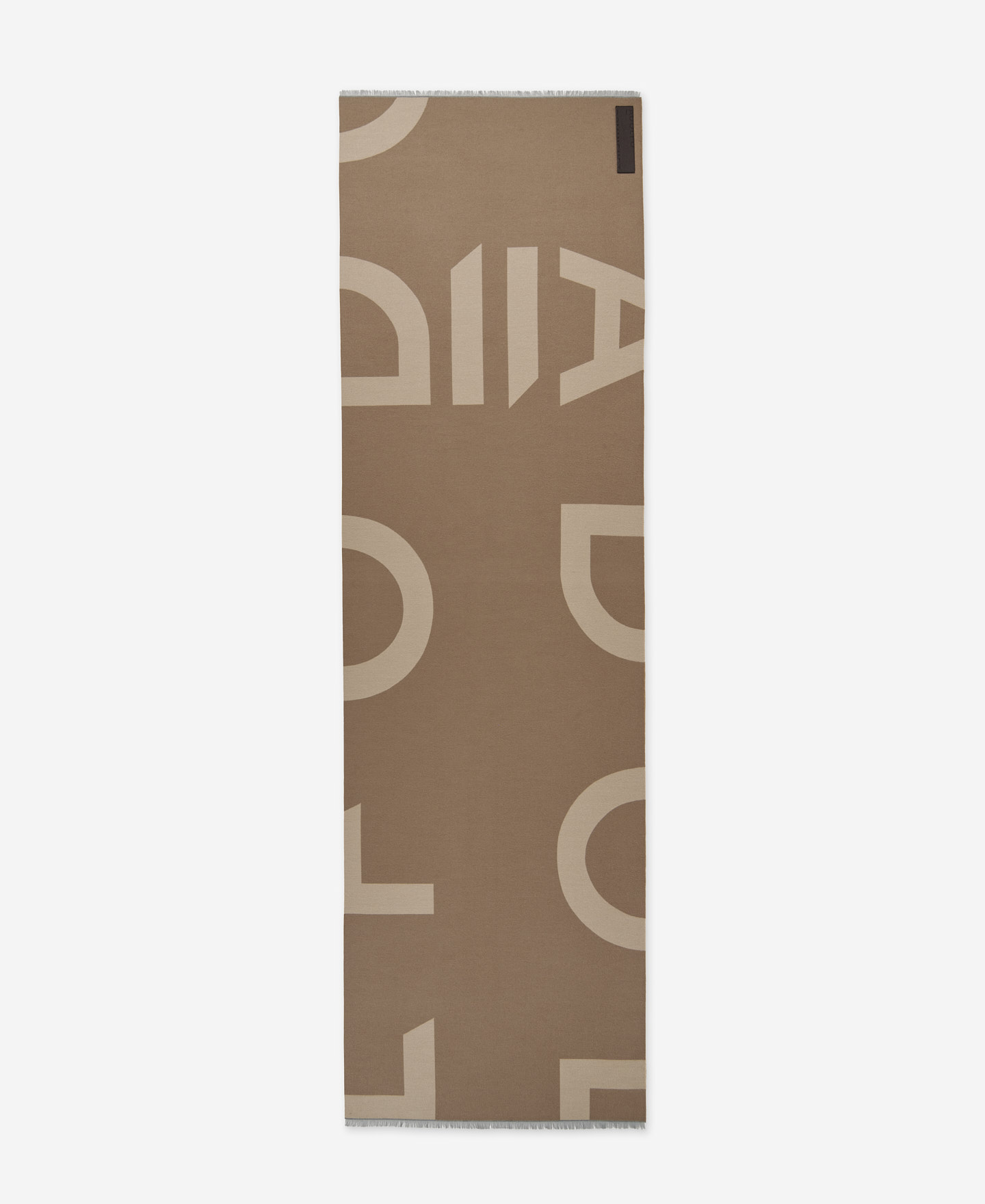 Jacquard maxi logo scarf for women image number 0