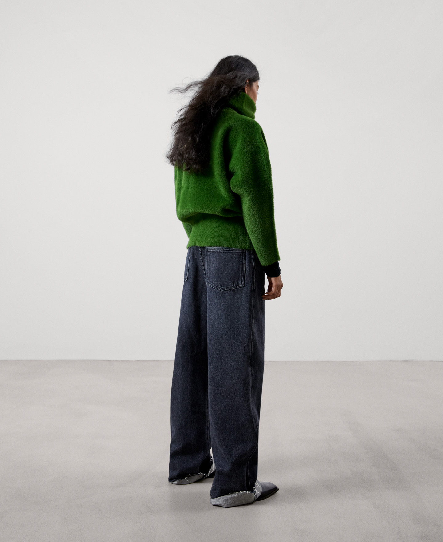 Nylon funnel collar jacket image number 2