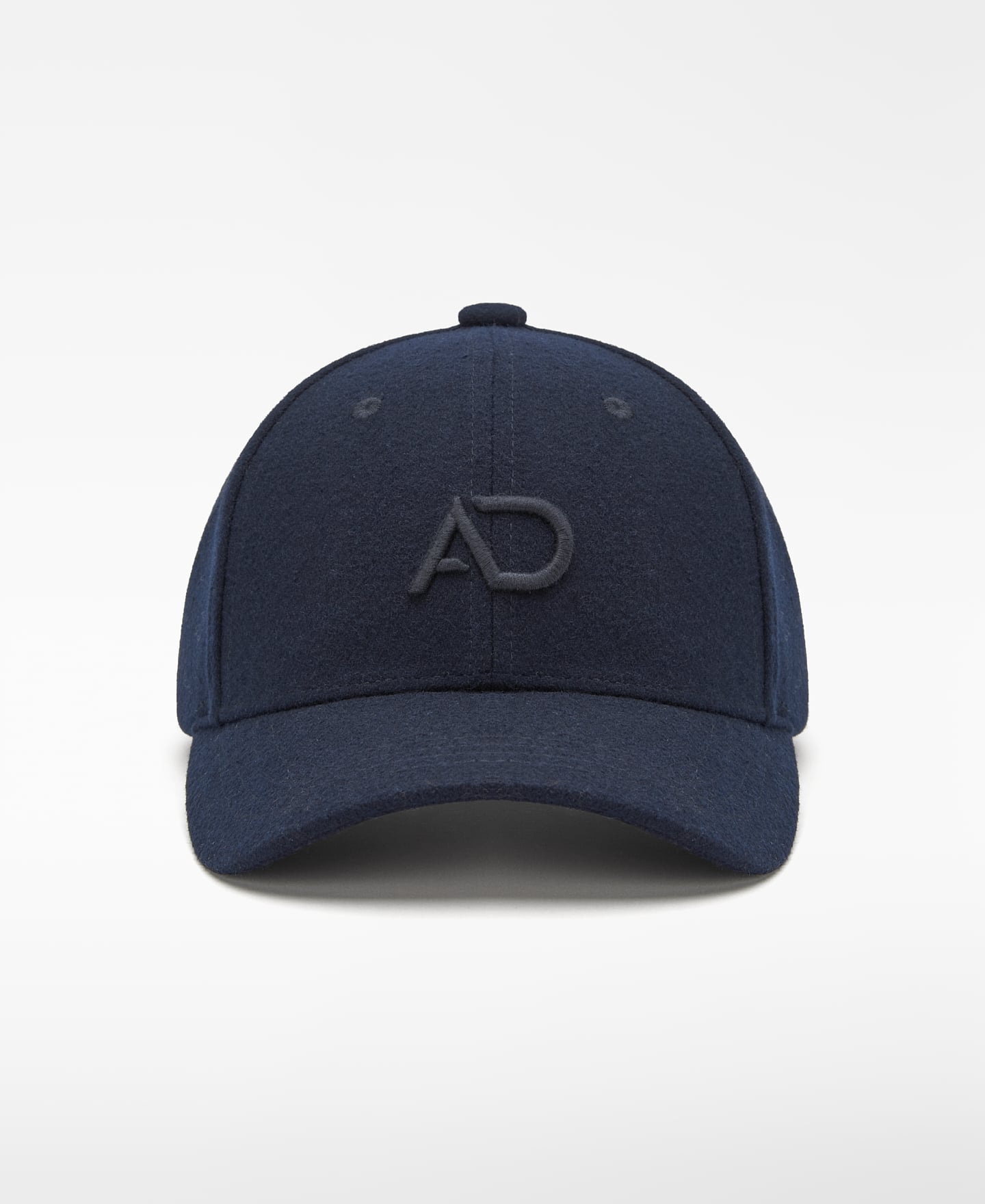 Wool blend embroidered logo cap image number 0