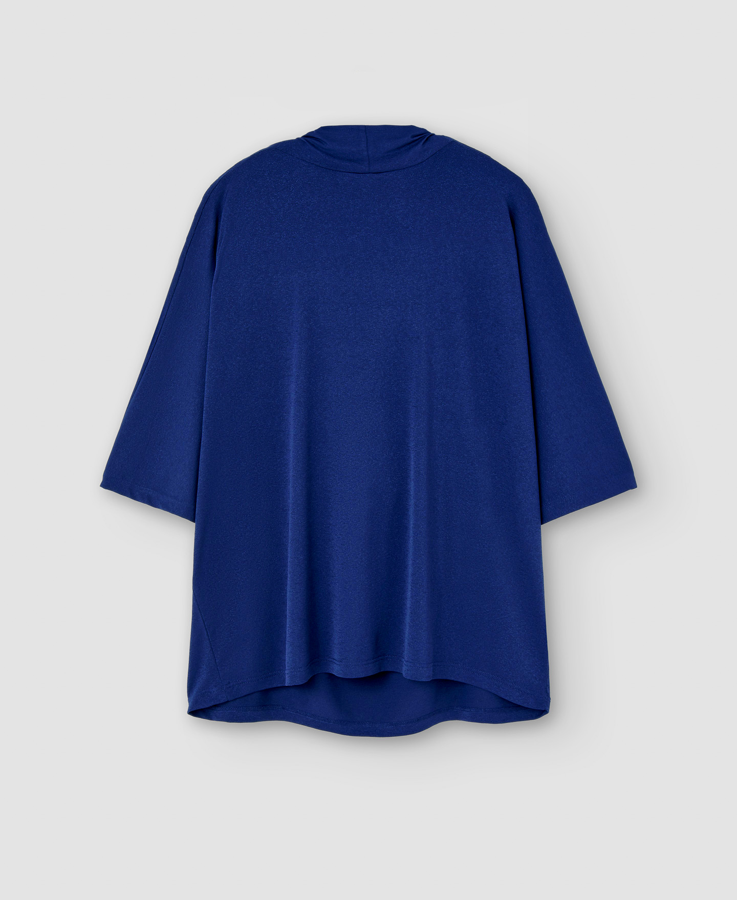 Fluid blouse draped neckline image number 5